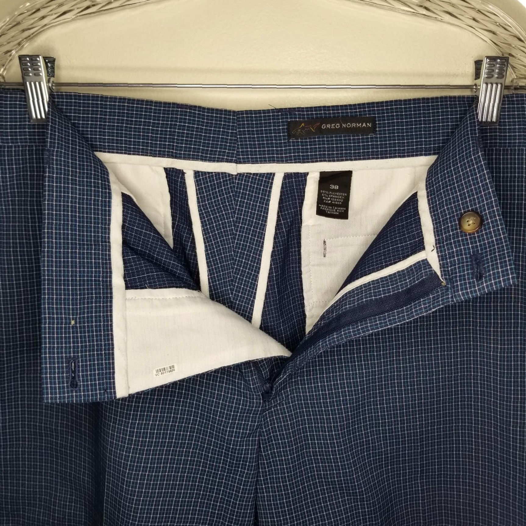 Vintage Greg Norman Mens Blue Lightweight Polyester Golf Shorts Size 38 Size US 38 / EU 54 - 3 Thumbnail