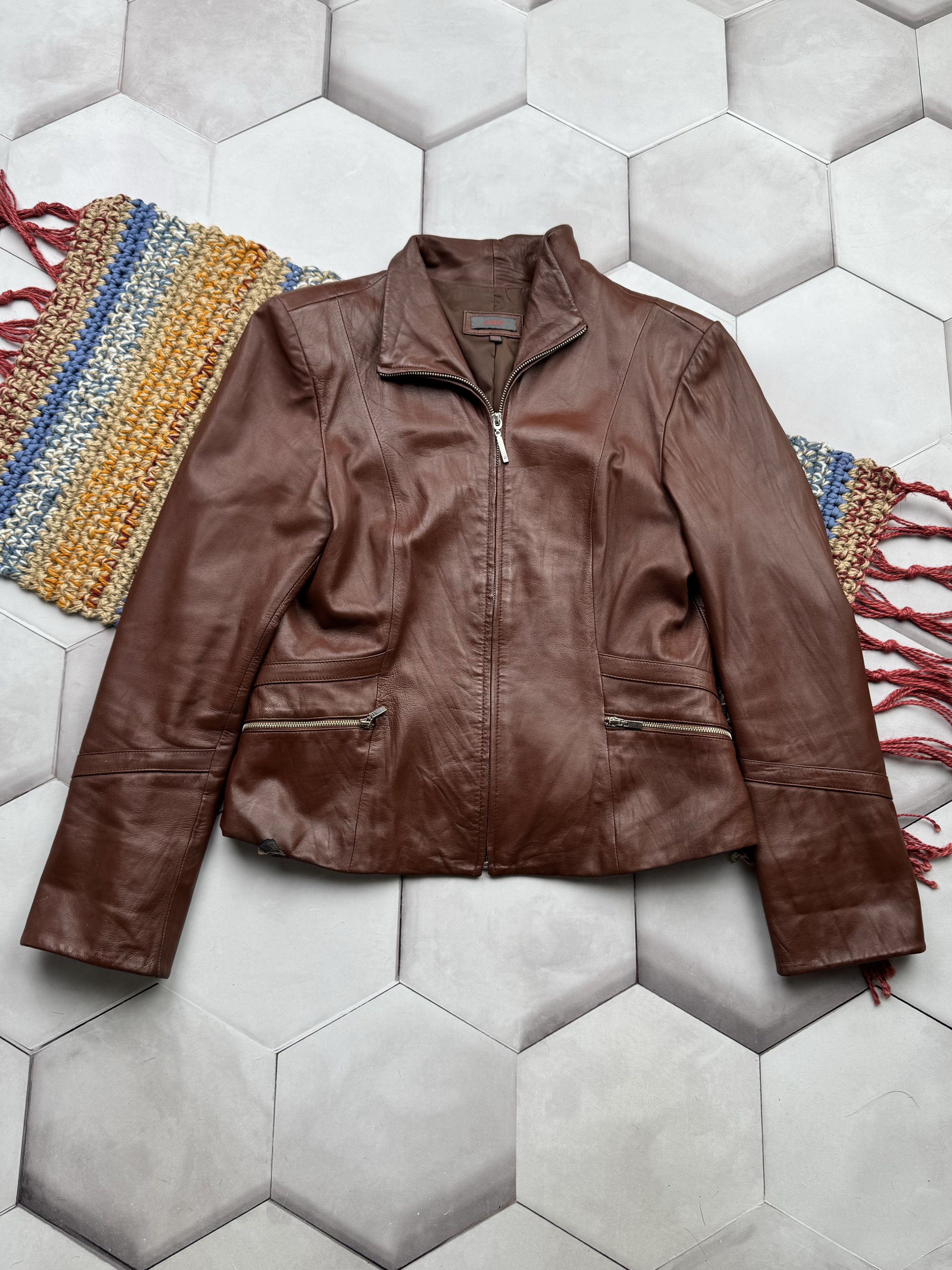 Japanese Brand Vintage Leather Jacket (E4) Size M / US 6-8 / IT 42-44 - 1 Thumbnail