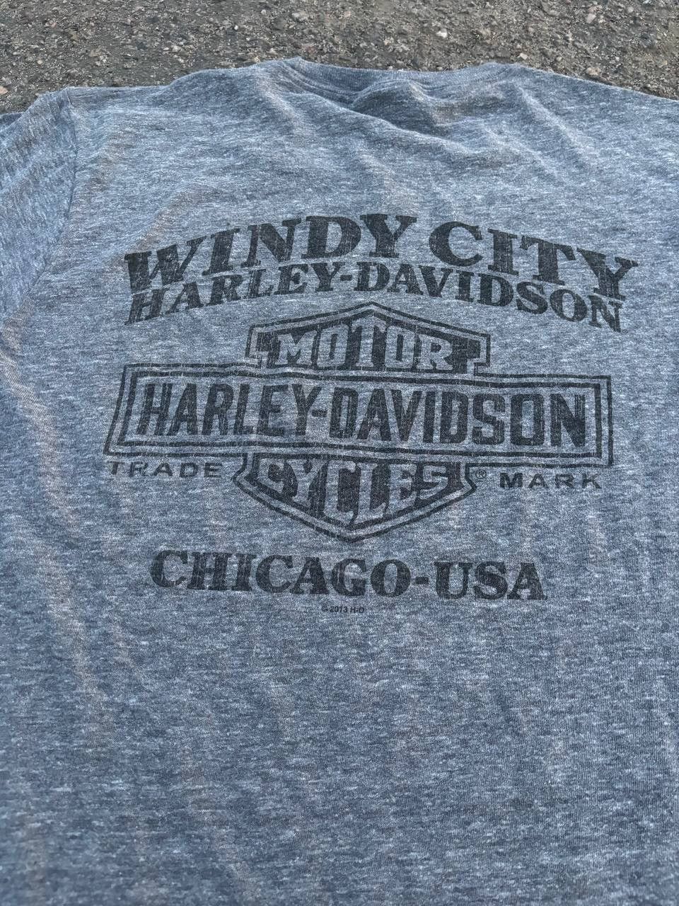 Harley Davidson × Vintage Vintage Y2K Harley Davidson Chicago USA T Shirt Size US L / EU 52-54 / 3 - 6 Thumbnail