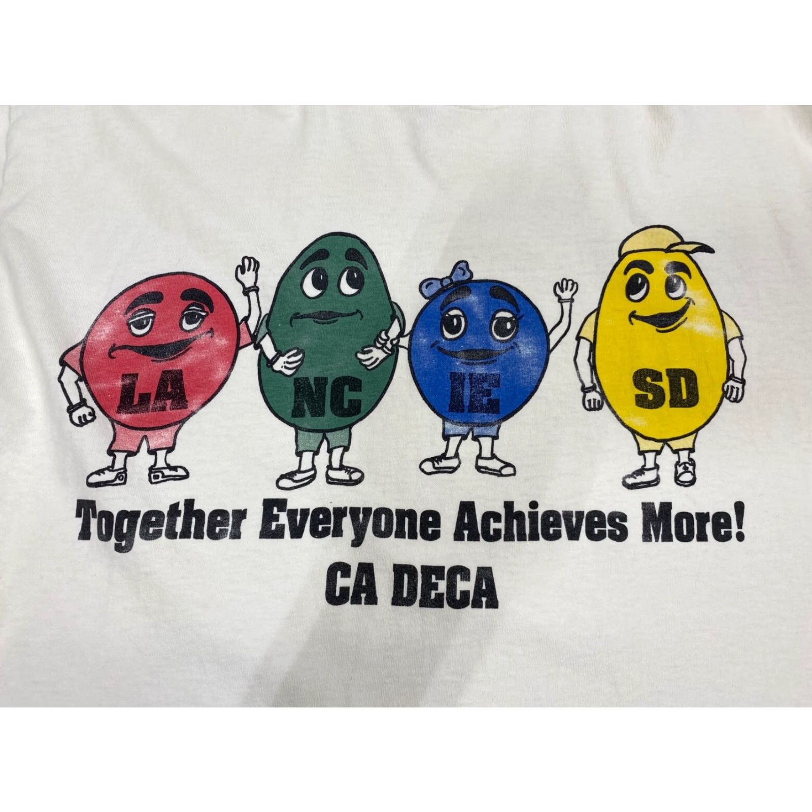 Gildan Gildan T-Shirt White Short Sleeve Logo CA DECA 1786 L Mens Funny Crew Neck +1 Size US L / EU 52-54 / 3 - 2 Thumbnail