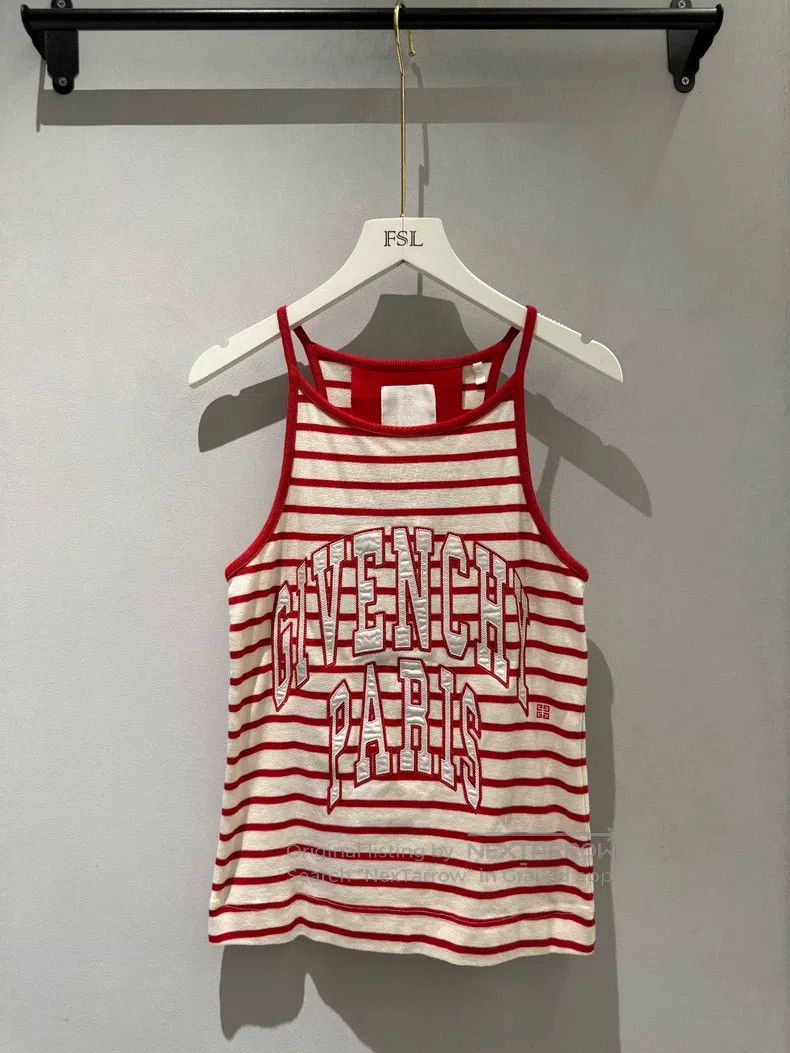 Givenchy Givenchy FW23 Color Block Logo Red and White Striped Print Size US S / EU 44-46 / 1 - 1 Thumbnail