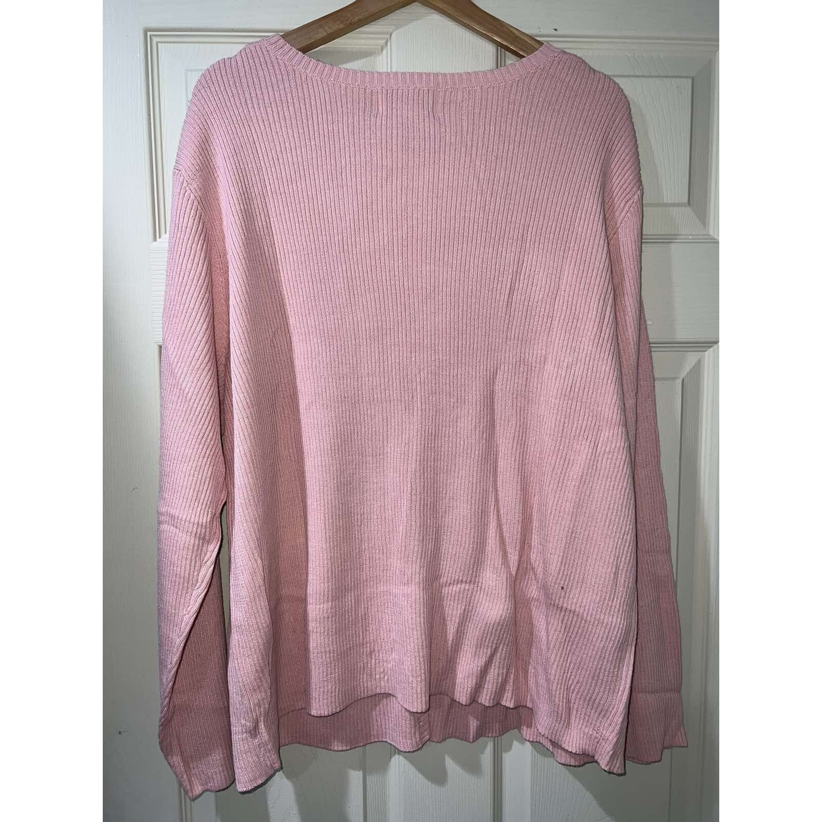 & Other Stories Vintage Victor Costa Pastel Pink Ribbed Women 2X A003289 Size XXL / US 16-18 / IT 52-54 - 3 Thumbnail