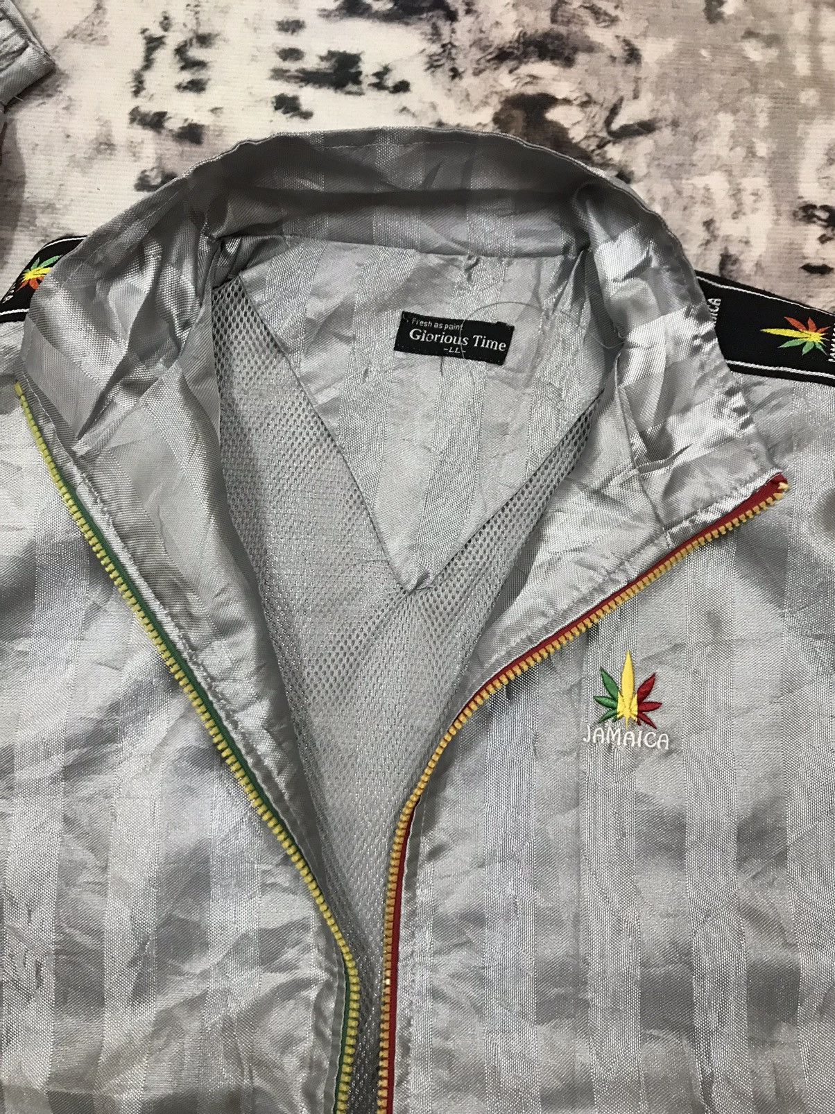 Japanese Brand Vintage Jamaica Sidetape Logo Windbreaker Jacket Size US XL / EU 56 / 4 - 11 Thumbnail