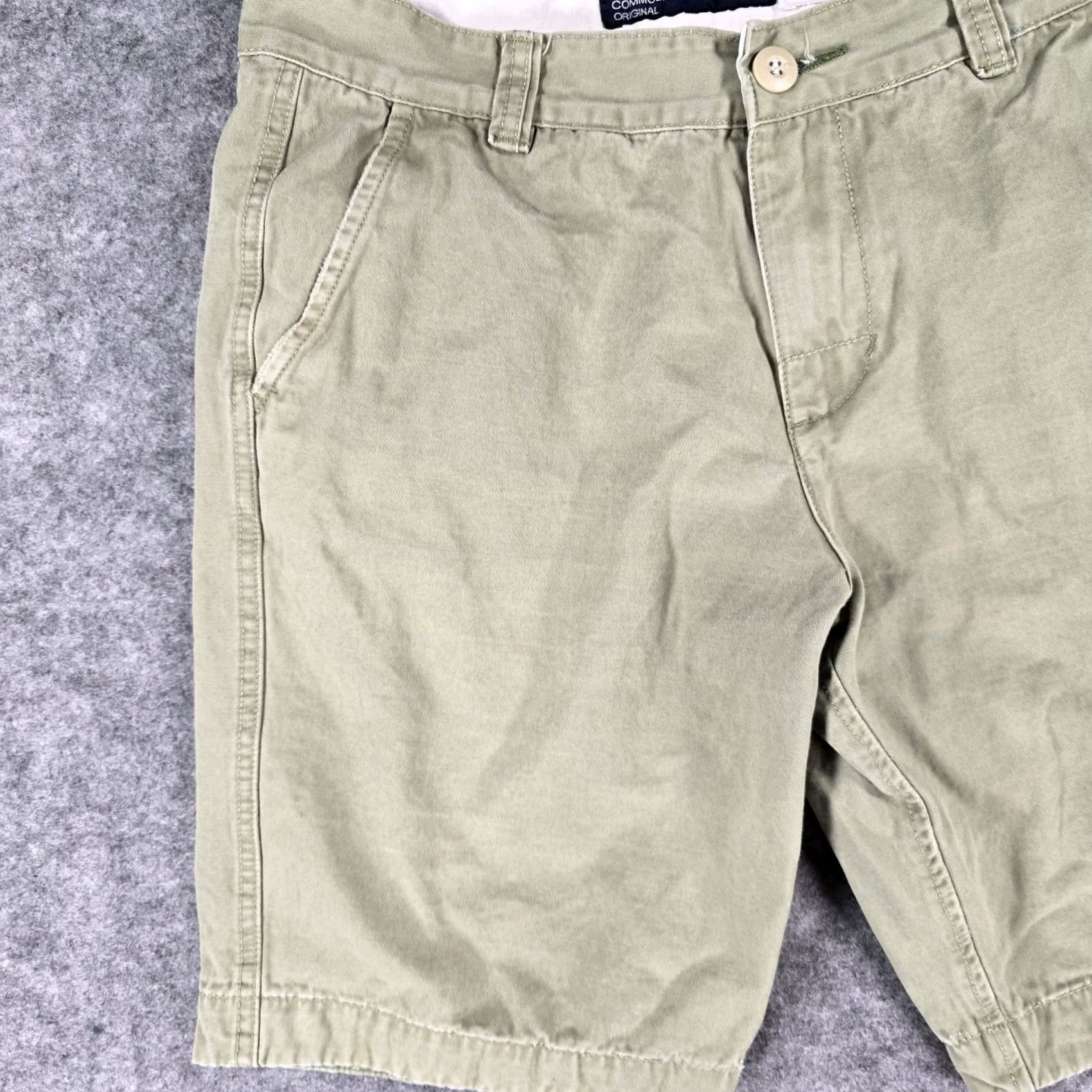 Superdry Superdry Mens Shorts 32 Chino Flat Front Green Size US 32 / EU 48 - 2 Thumbnail