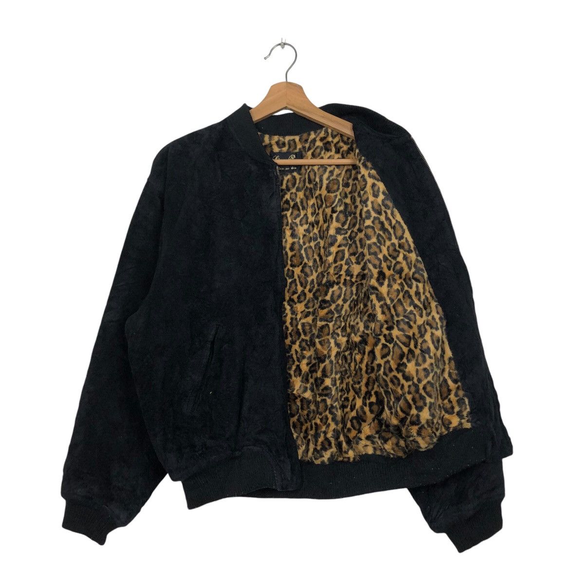Japanese Brand 📌Vintage Suede Bomber Jacket Mink Fur Blanket Issey Miyake Size US M / EU 48-50 / 2 - 12 Thumbnail