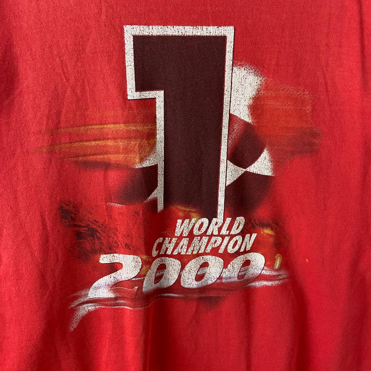 Vintage Vintage 00s Michael Schumacher World Champion Racing T-Shirt Size US XL / EU 56 / 4 - 10 Thumbnail