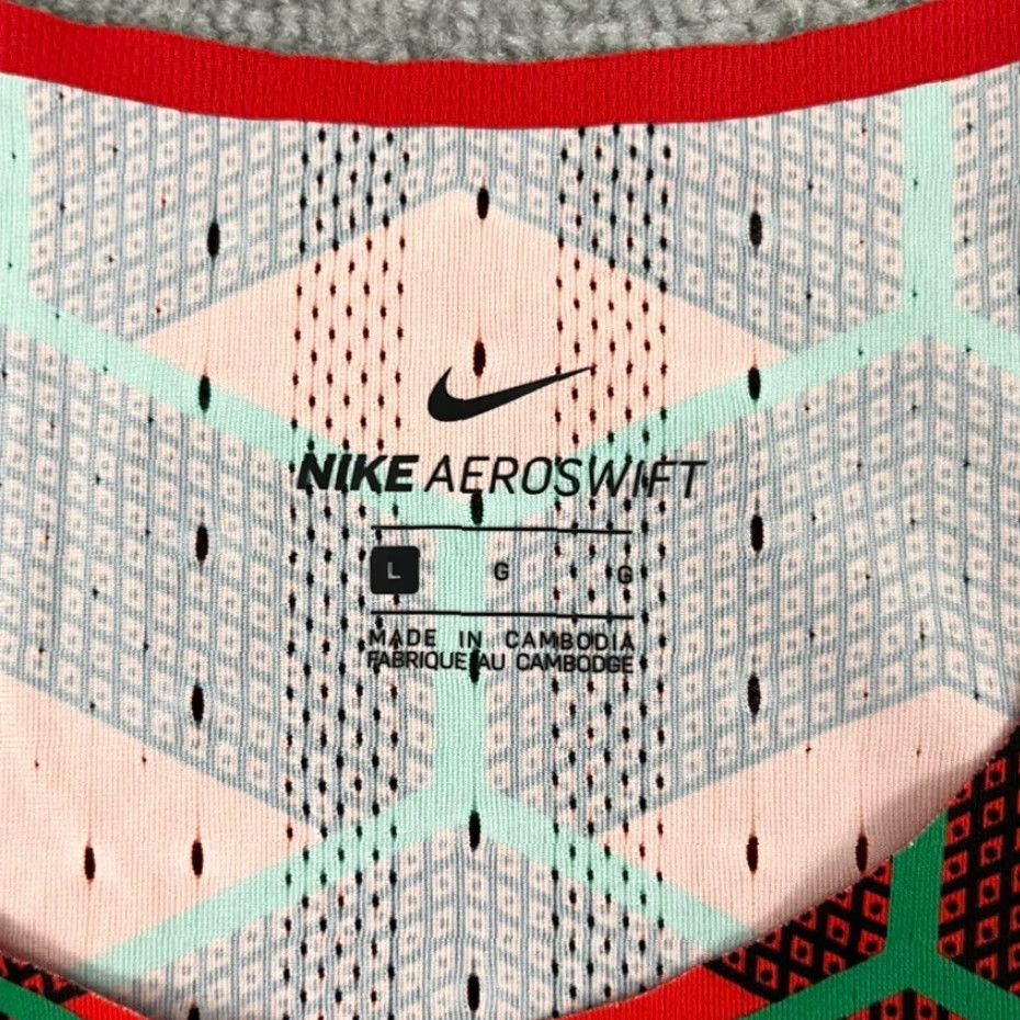 Nike Nike Kenya Tank Top Singlet Womens Large Red Aeroswift Training Running Shirt Size L / US 10 / IT 46 - 2 Thumbnail