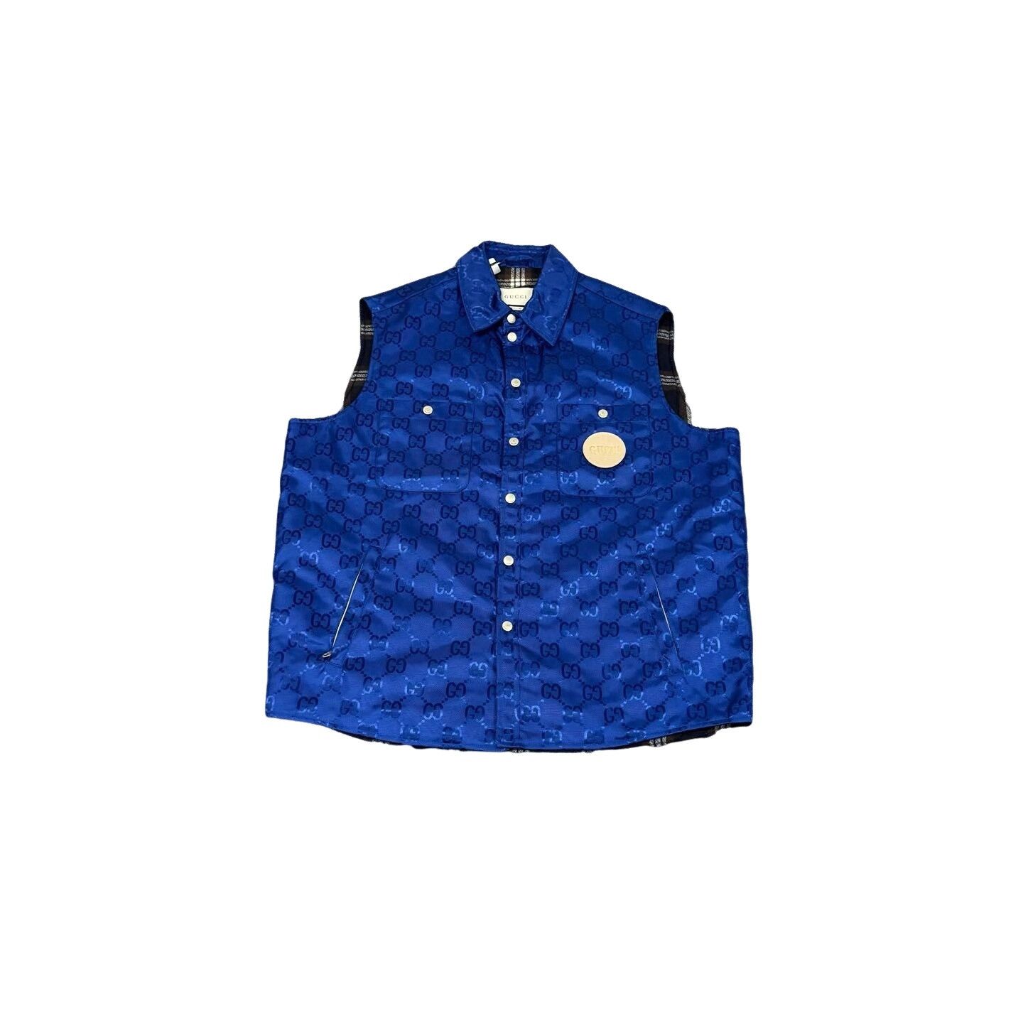 Gucci Gucci Monogram Leather Patch Vest 48 Size US M / EU 48-50 / 2 - 1 Thumbnail