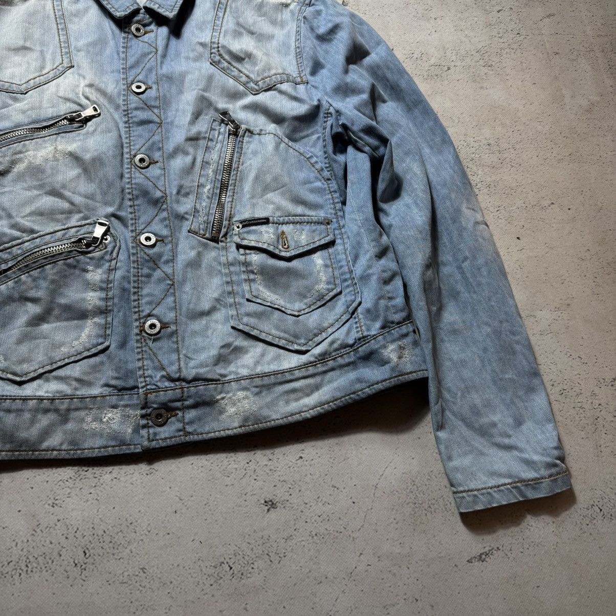 Dolce & Gabbana archive dolce gabbana denim jacket distressed opium Size US M / EU 48-50 / 2 - 8 Thumbnail