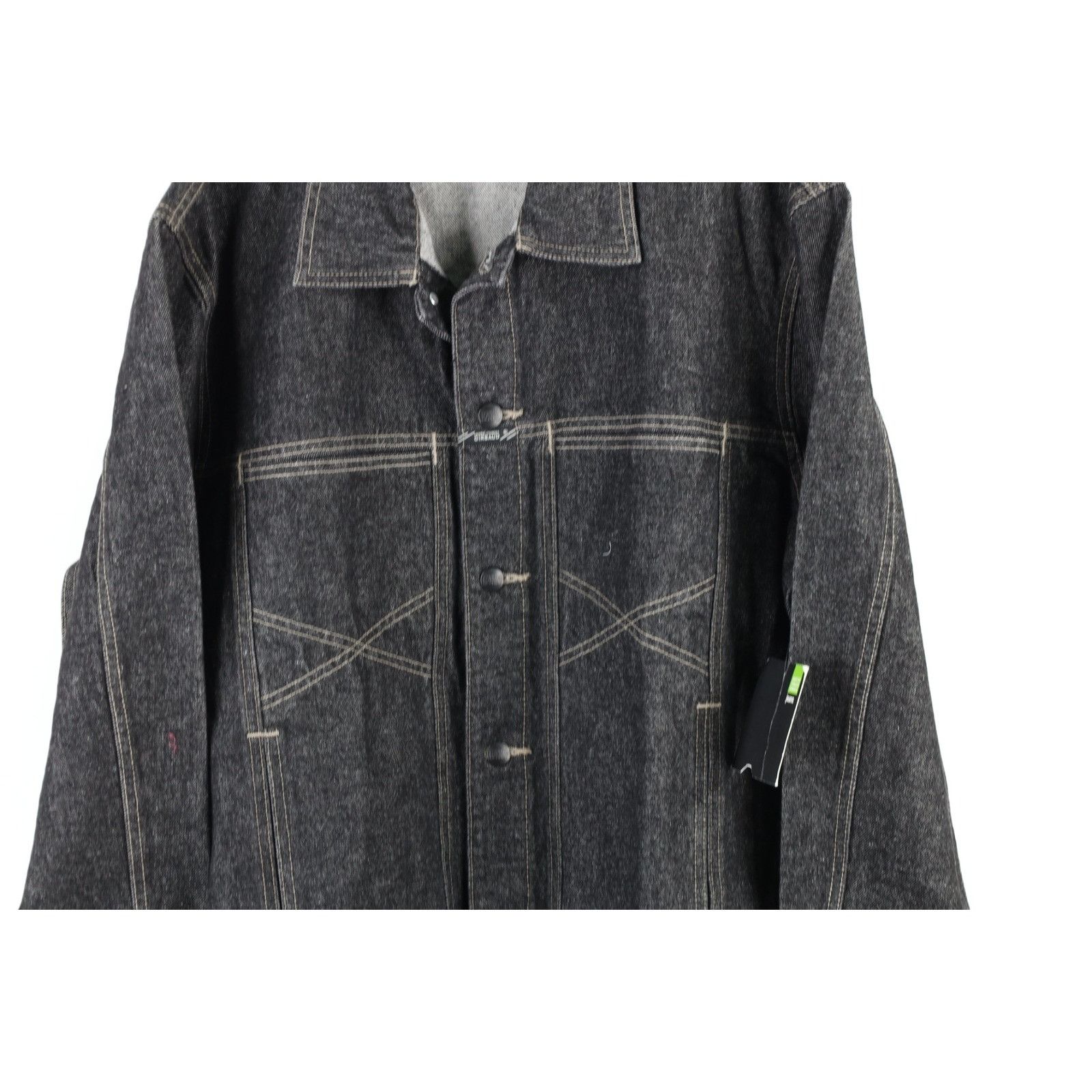 Marithe + Francois Girbaud × Vintage NOS Vintage 90s Marithe Francois Girbaud Denim Jacket Black Size US L / EU 52-54 / 3 - 3 Thumbnail