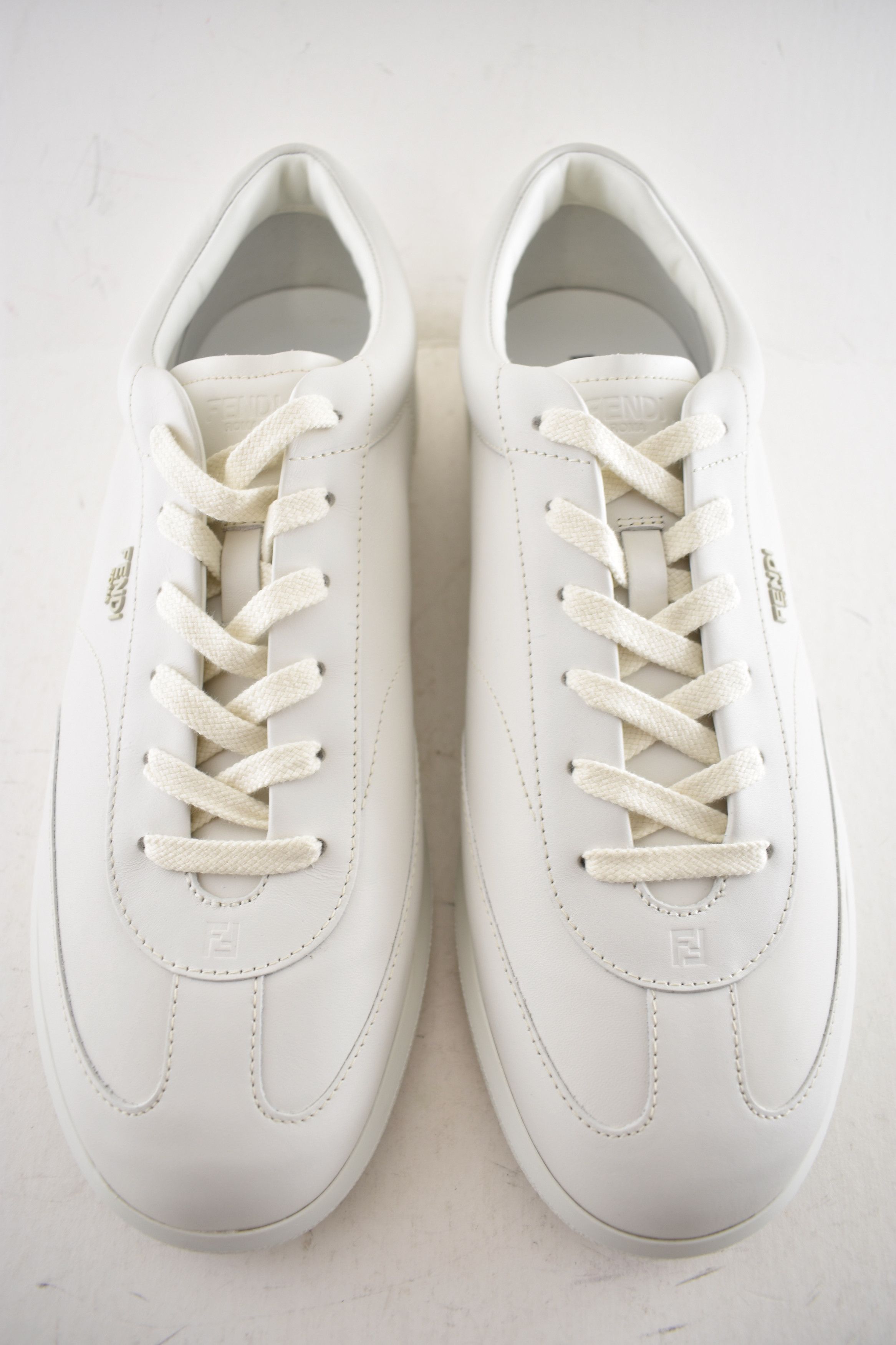 Fendi Fendi Leather Logo Classic Low Top Sneakers UK 12 US 13 Size US 13 / EU 46 - 5 Thumbnail