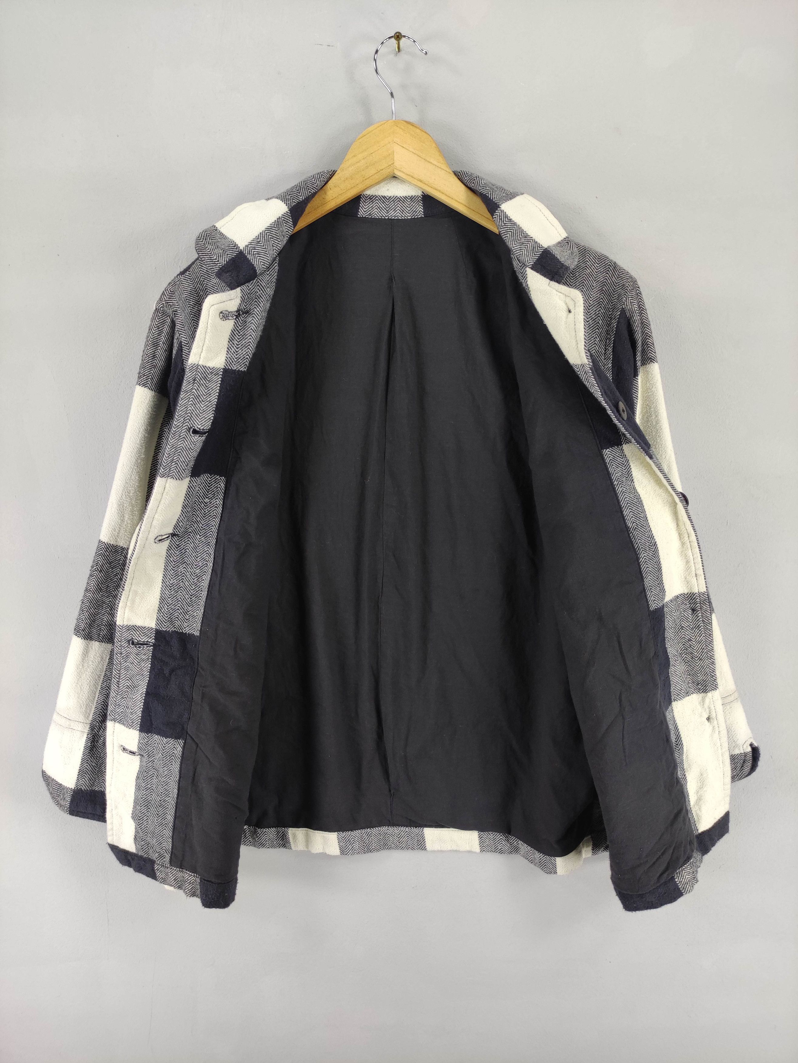 Japanese Brand Vintage Grape Jacket Checkered Button Up Size L / US 10 / IT 46 - 4 Thumbnail