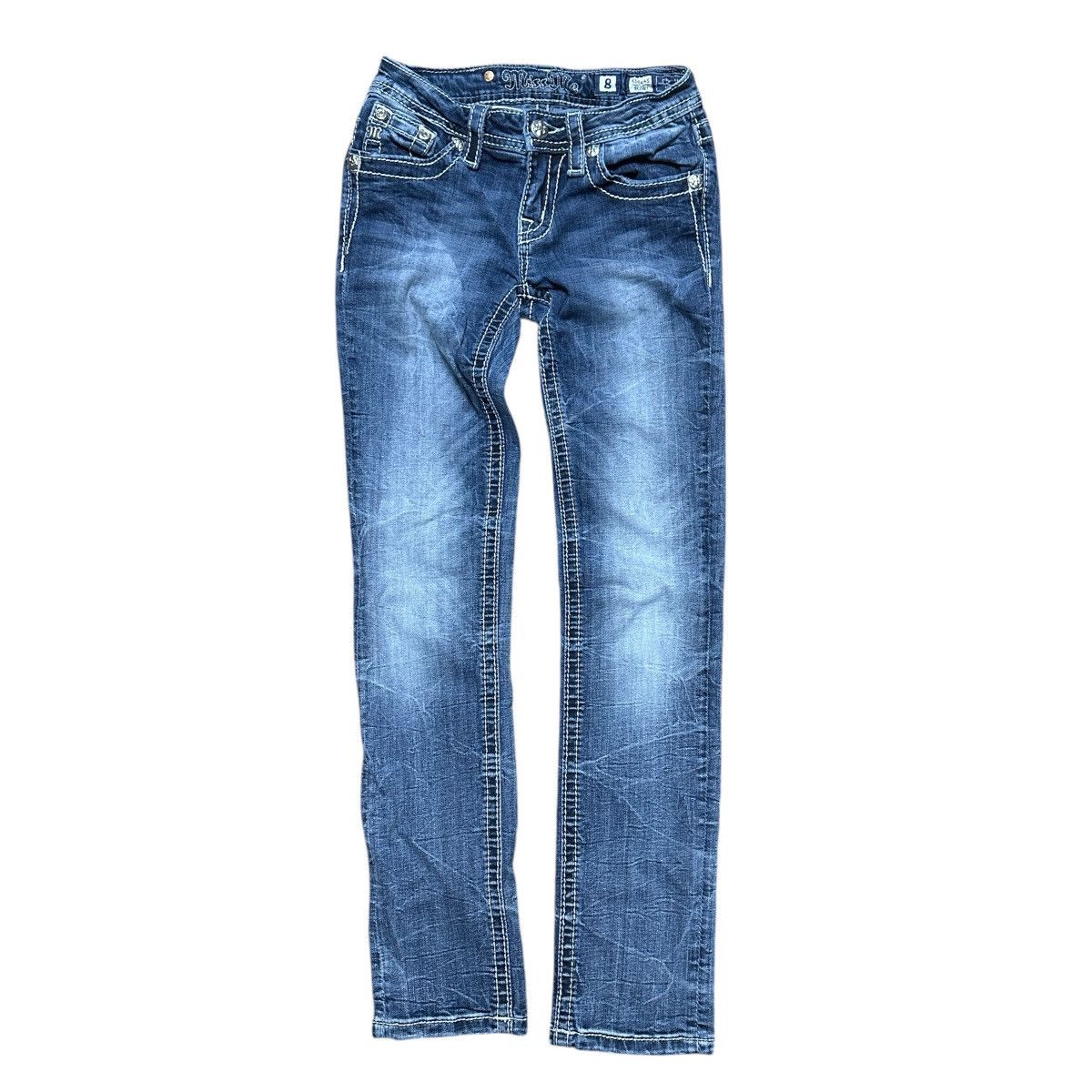 Miss Me Women’s Y2K Miss Me Skinny Blue Denim Jeans Size 30" / US 8 / IT 44 - 1 Thumbnail