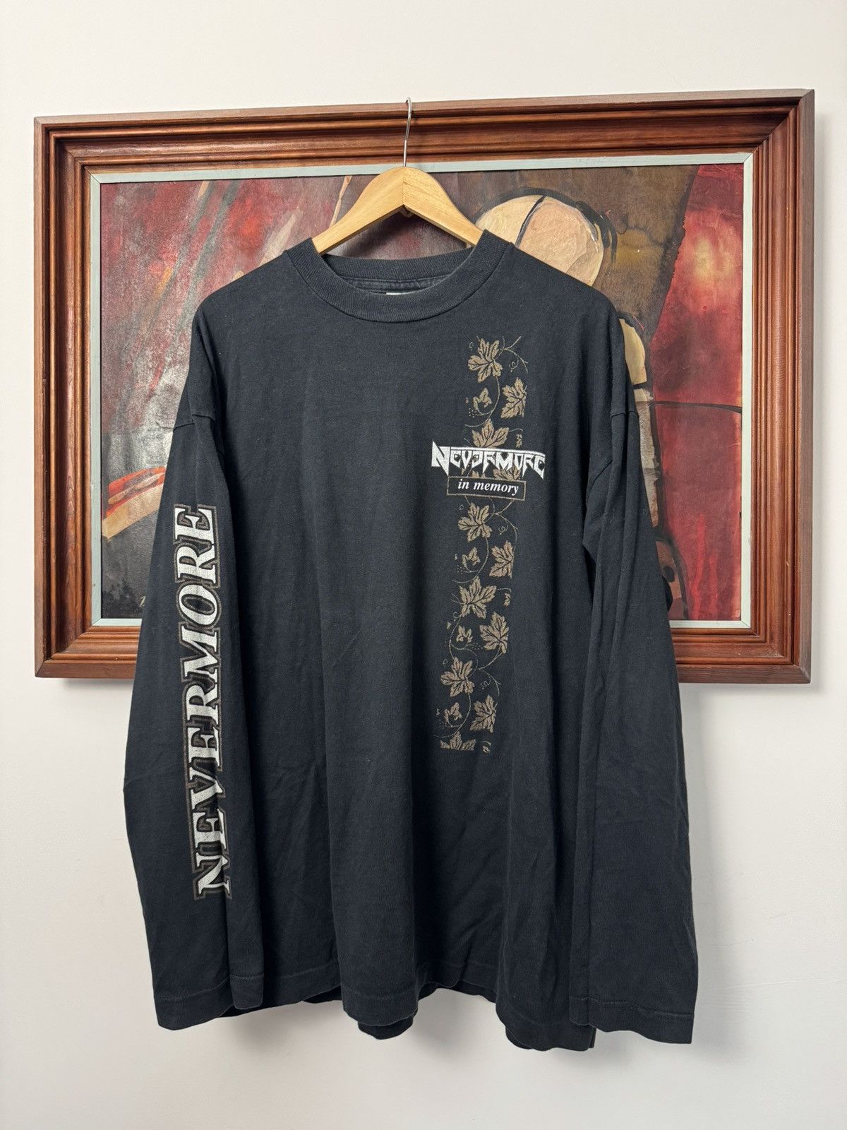 Band Tees Vintage 90s Nevermore In Memory Rare Metal Band Longseleve Size US XL / EU 56 / 4 - 1 Thumbnail