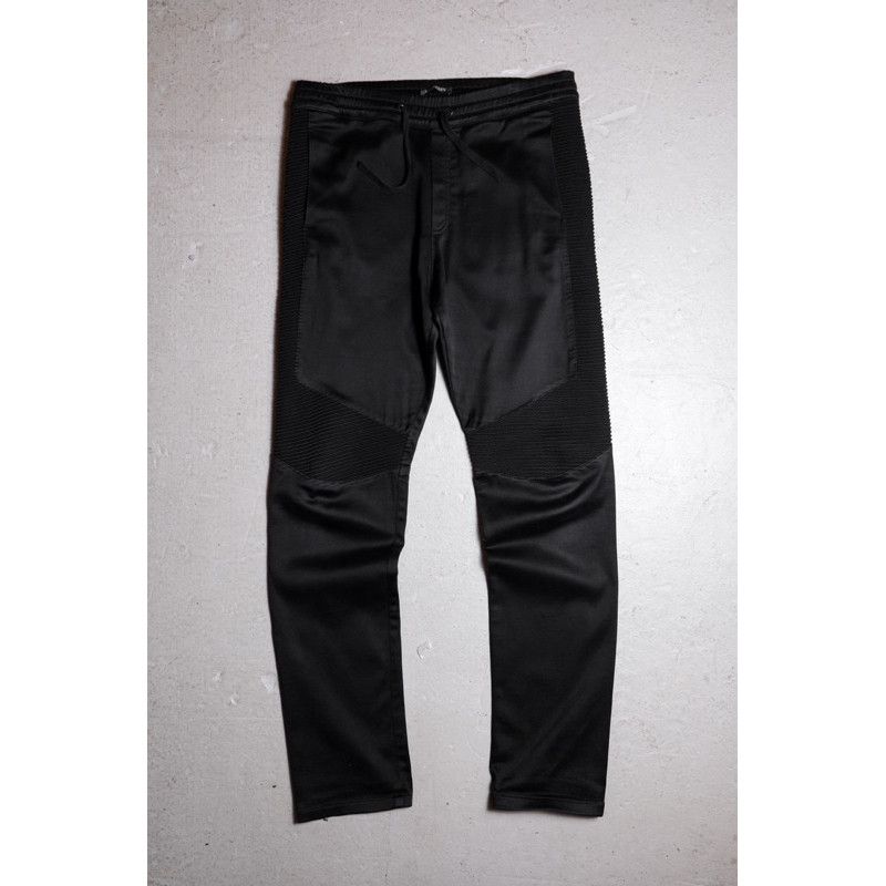 Balmain BALMAIN Ribbed Paneled Biker Sweatpants Size US 33 - 6 Thumbnail