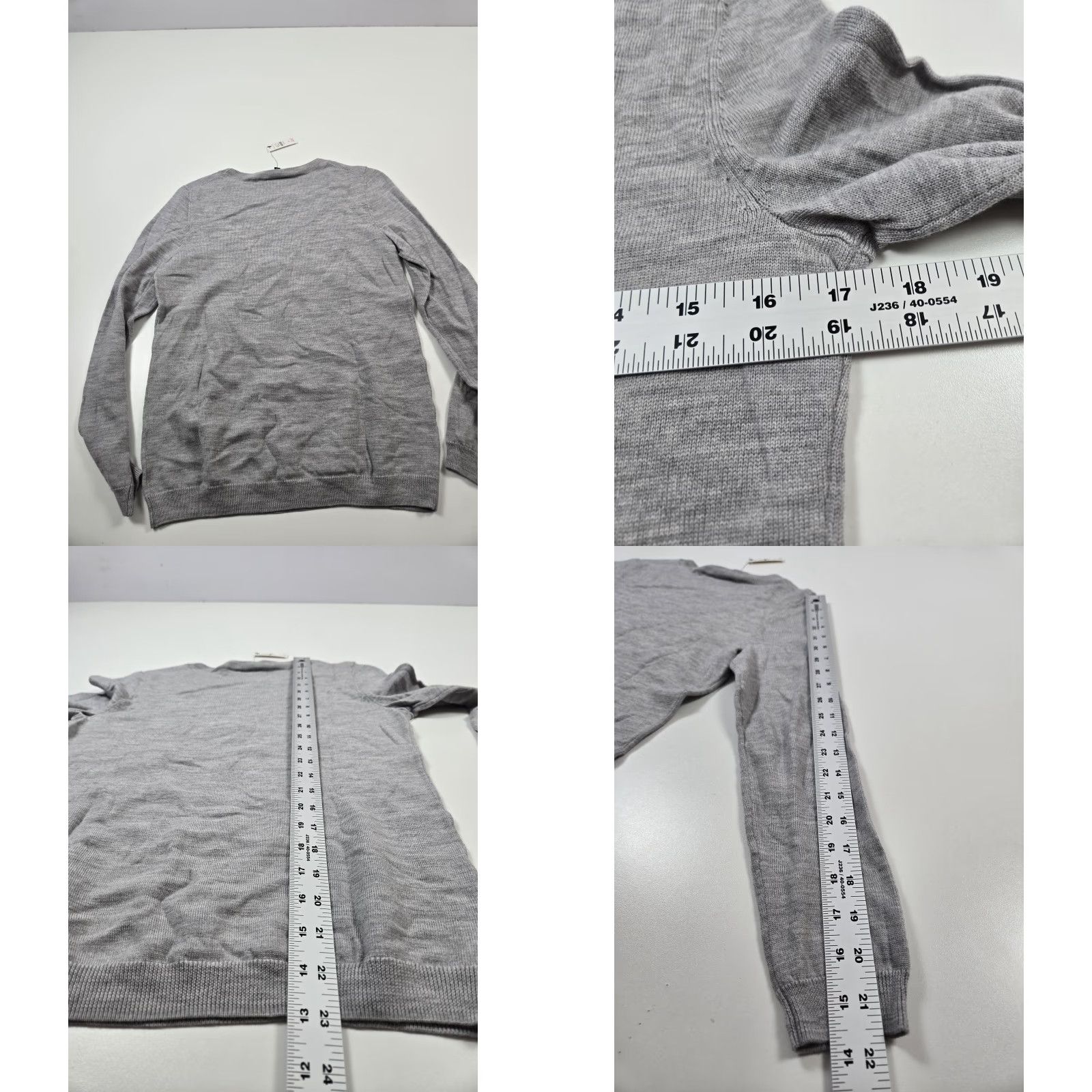 Talbots Talbots Sweater Womens Petite Small Gray Merino Wool Crown Embellished Pullover Size S / US 4 / IT 40 - 8 Thumbnail