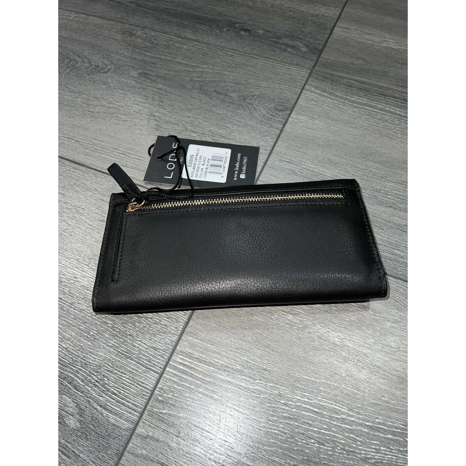 & Other Stories LODIS Texas Leather Kate Large Flap Wallet Black A612000 Size ONE SIZE - 3 Thumbnail