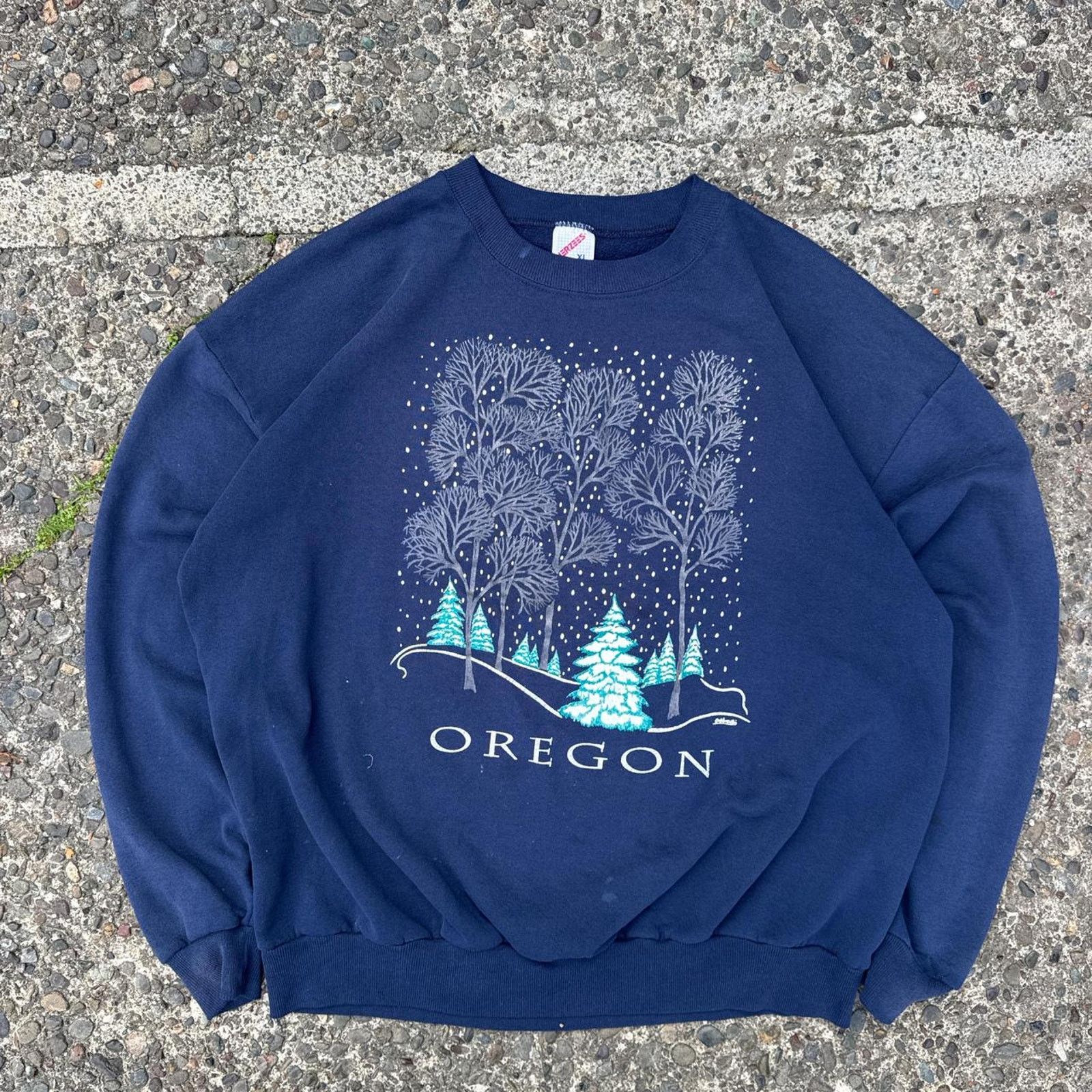 Jerzees Vintage Jerzees “Oregon Nature” Made in USA Crewneck Size XL Size US XL / EU 56 / 4 - 1 Thumbnail