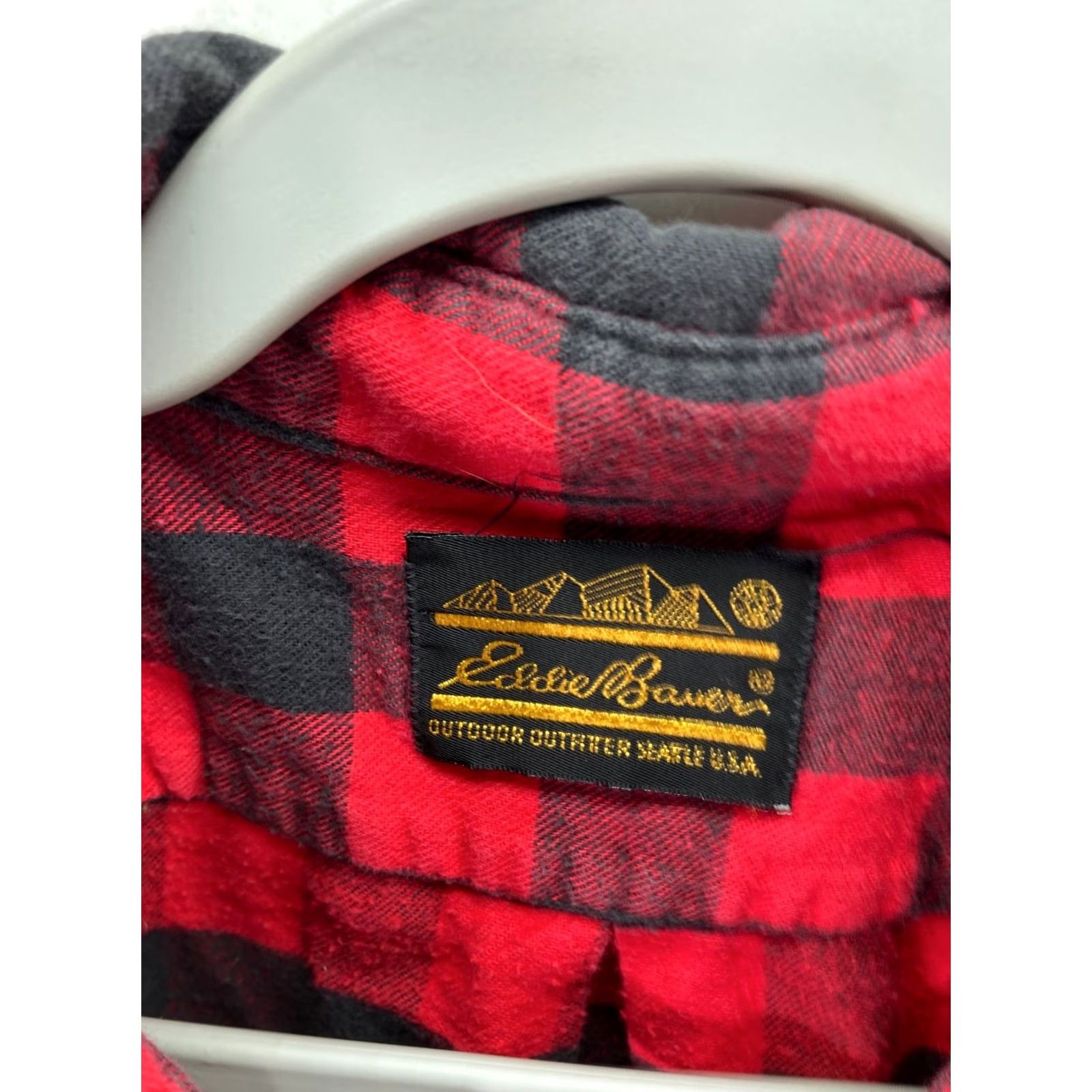 Eddie Bauer VINTAGE Eddie Bauer Snap Front Shirt Mens XL Red Black Plaid Flannel Rodeo Long Sleeve Size US XL / EU 56 / 4 - 6 Thumbnail