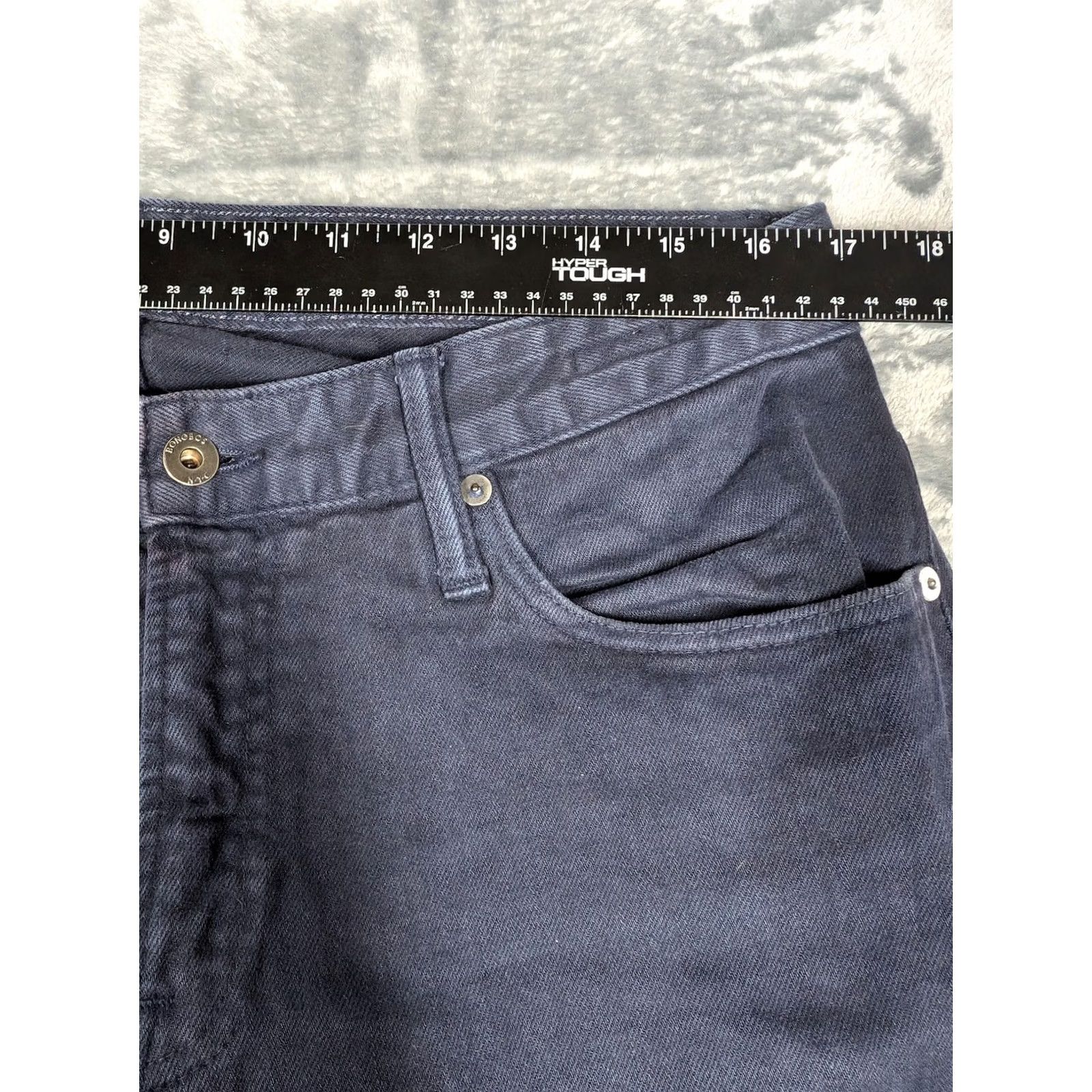 Bonobos Bonobos Jeans Mens 33x32 Navy Blue Travel Jean Stretch 5 Pocket Cotton Denim Size US 33 - 2 Thumbnail