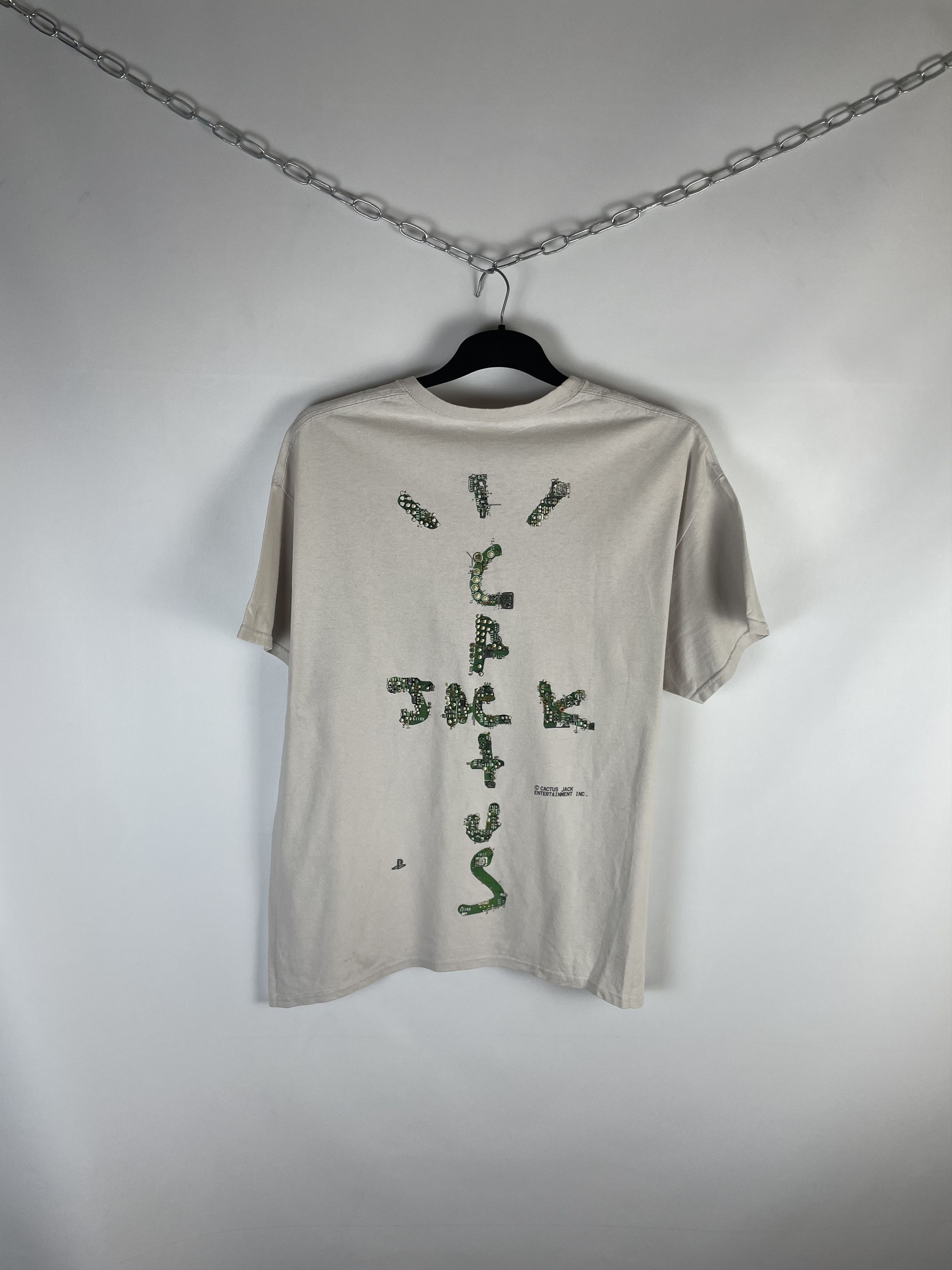 Travis Scott Cactus Jack Play Station Puff print Tee Size US L / EU 52-54 / 3 - 7 Thumbnail