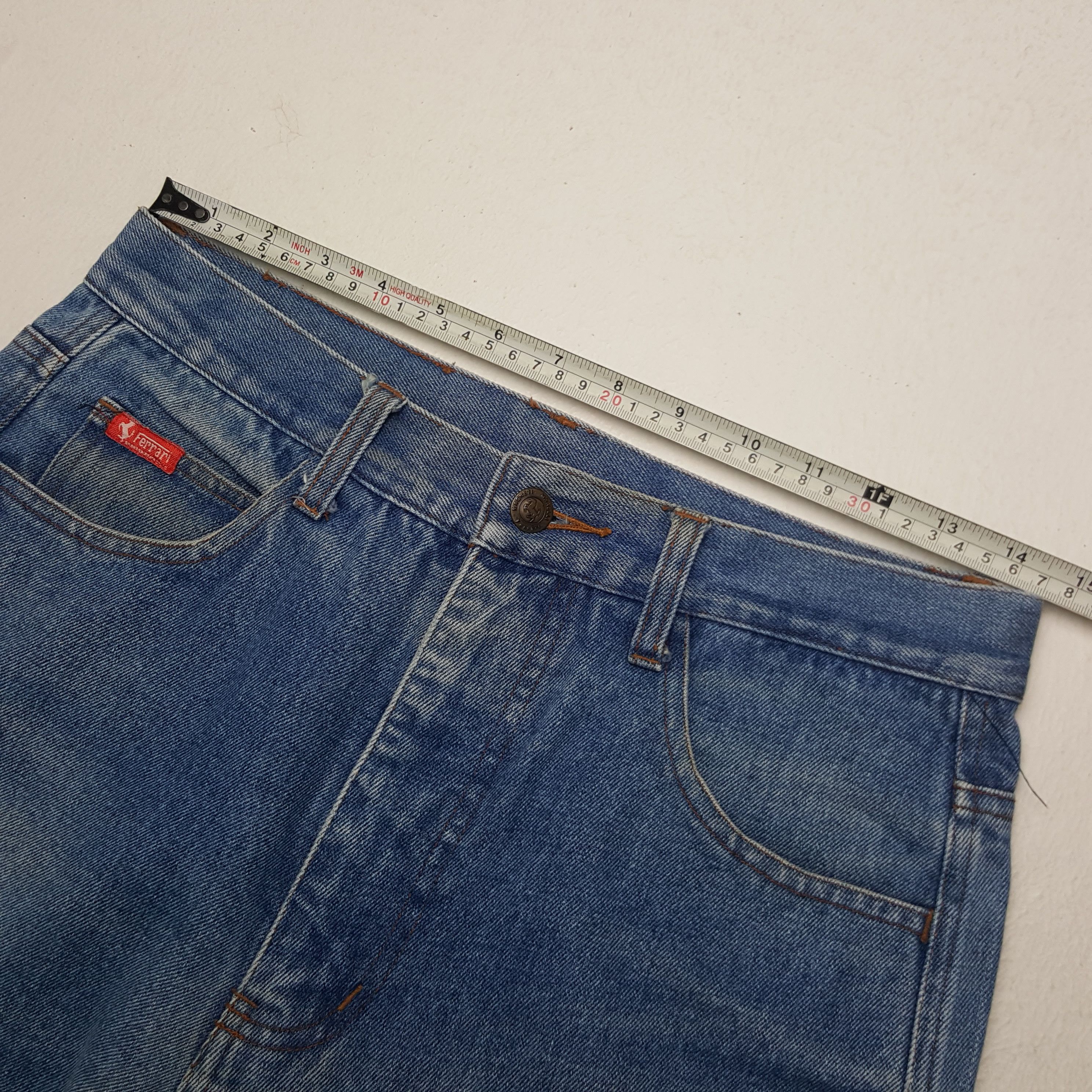 Ferrari × Vintage Vintage Ferrari Magneti Marelli Formula One Denim Jeans Size US 29 - 9 Thumbnail
