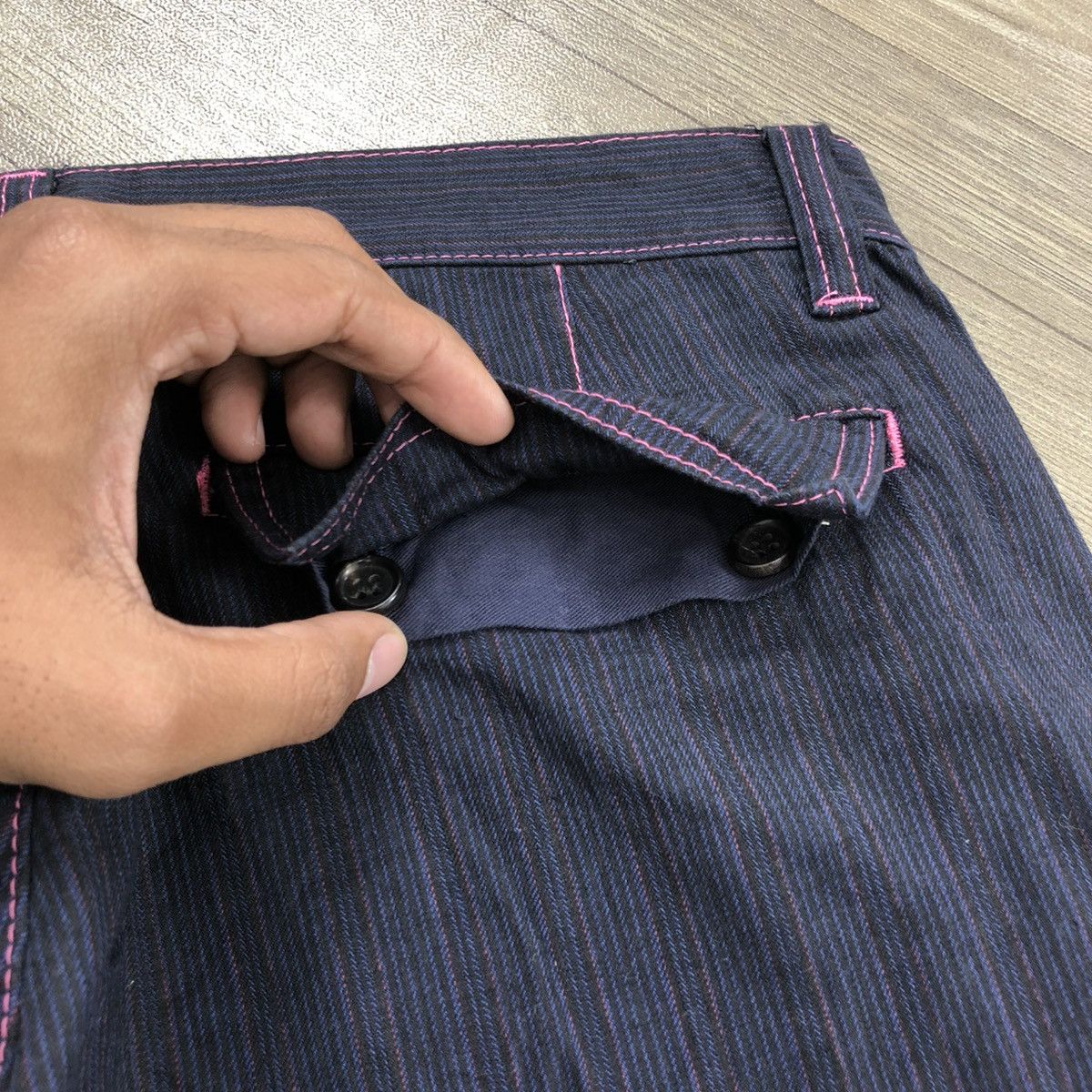 Comme des Garcons × Comme des Garcons Homme × Comme des Garcons SHIRT 🇯🇵 Comme Des Garcons Homme CDG Striped Pants Size US 31 - 15 Thumbnail