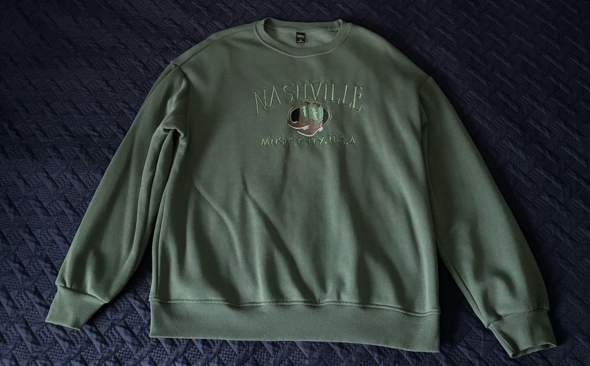 Shein Dazy x SHEIN Nashville Green Sweatshirt Size US M / EU 48-50 / 2 - 1 Thumbnail