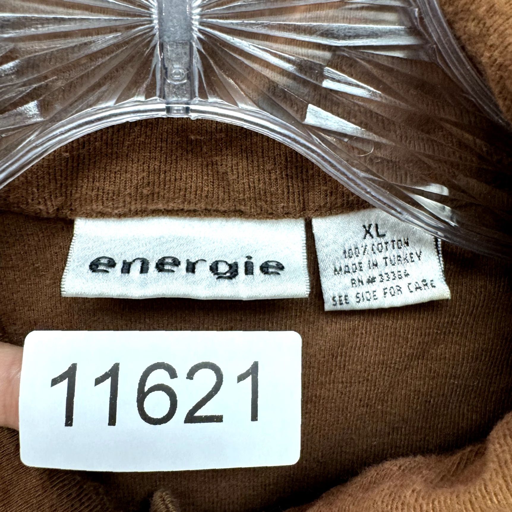 Energie VINTAGE Y2K Henley Polo Top Brown M Shirt Energie Womens Mens Fairy Whimsigoth Preppy Grunge Size M / US 6-8 / IT 42-44 - 8 Thumbnail