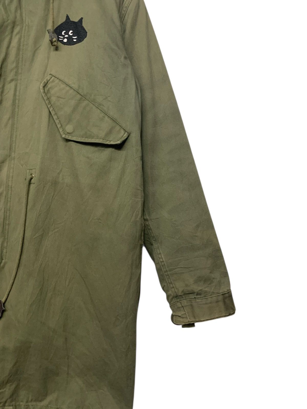 Issey Miyake Rare Ne-Net Issey Miyake Parka Green Army Zipper Down Hoodie Size US M / EU 48-50 / 2 - 8 Thumbnail