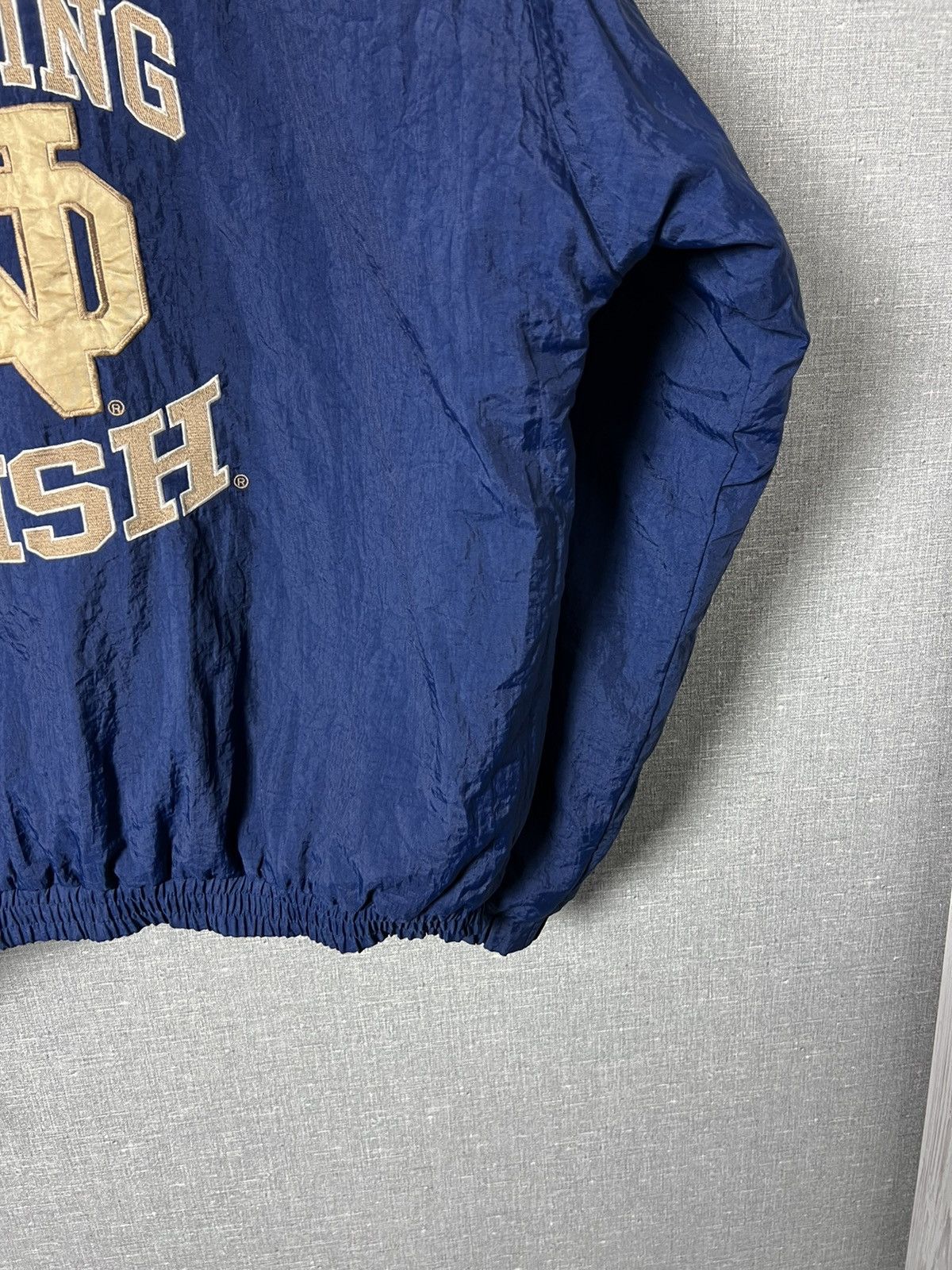 Starter 90s Starter Notre Dame Fighting Irish Nylon Bomber Jacket Size US L / EU 52-54 / 3 - 22 Thumbnail