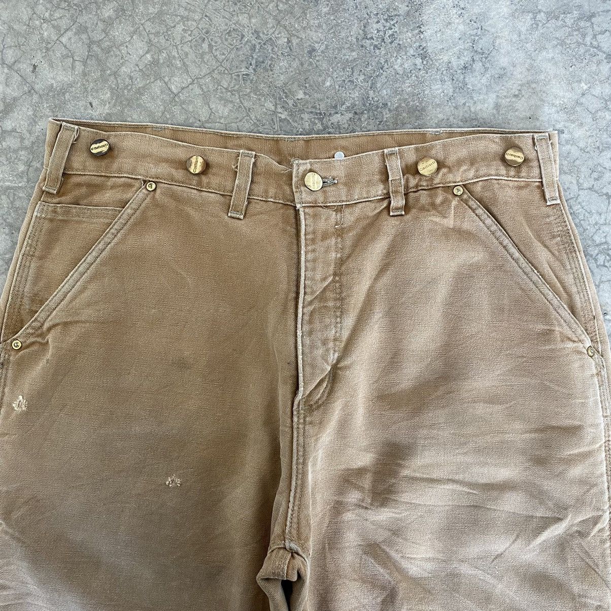 Carhartt VTG Carhartt Insolation Lined Faded Tan Workwear Pants Size US 33 - 13 Thumbnail