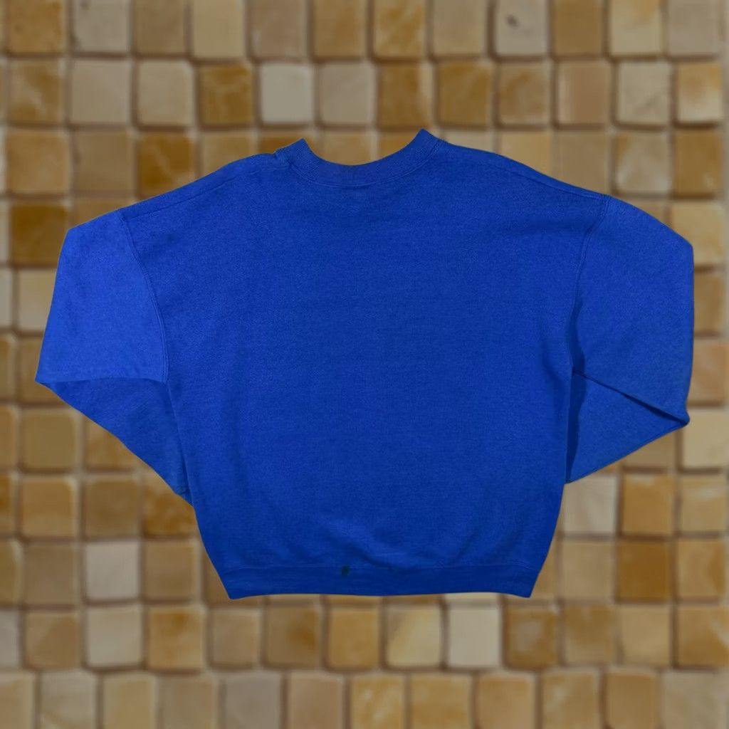 Vintage VINTAGE Looney Tunes (1997) Tweety Slogan Graphic Blue Sweatshirt XL Men Regular Long Sleeve Pullover 100% Cotton USA Blue Mens Sweatshirt Size US XL / EU 56 / 4 - 1 Thumbnail