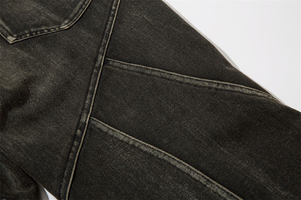 Jean × Vintage Split Splice Deconstructed Wash Distressed Jeans Size US 30 / EU 46 - 8 Thumbnail