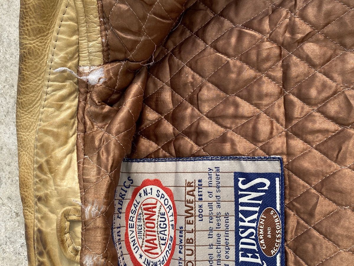 Avirex Vintage Redskins Leather Jacket Size US XXL / EU 58 / 5 - 23 Thumbnail