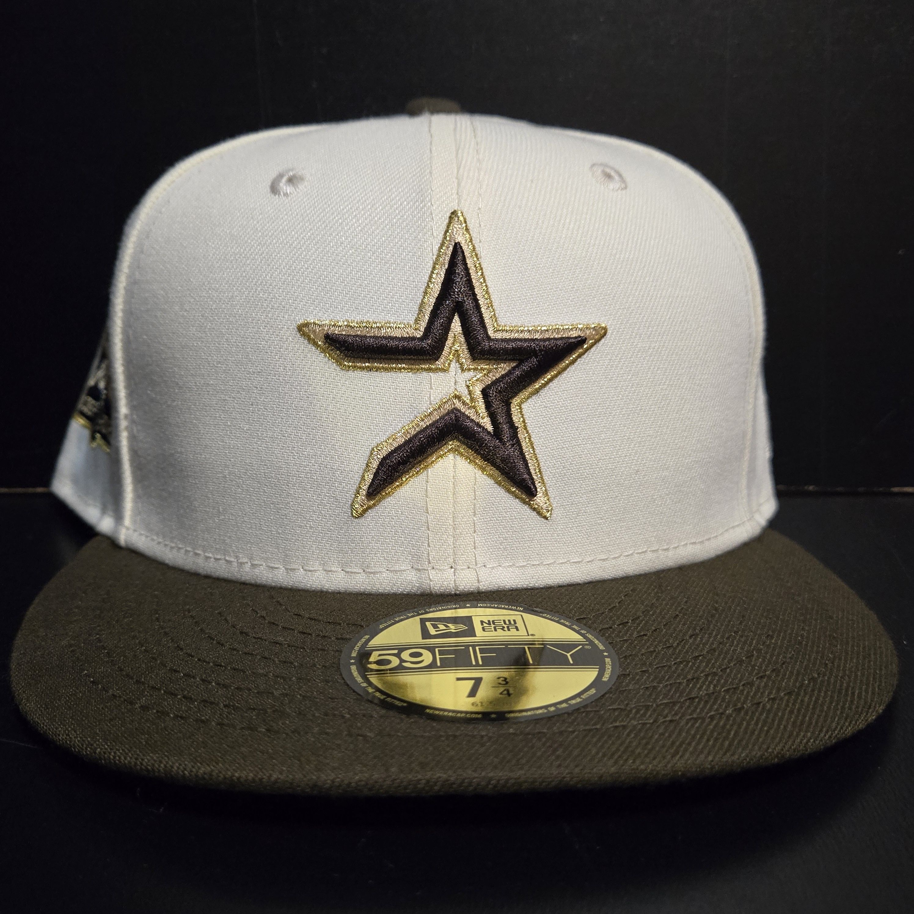 New Era 7 3/4 Houston Astros Pro Image Chrome New Era Fitted Hat Size ONE SIZE - 1 Thumbnail