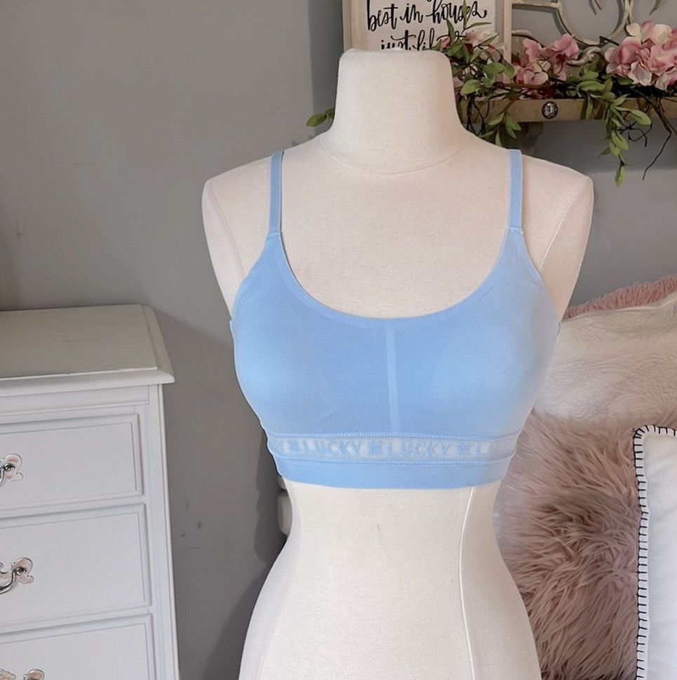 Lucky Brand Lucky Brand Baby Blue Comfy Bra Womens Small Size ONE SIZE - 1 Thumbnail