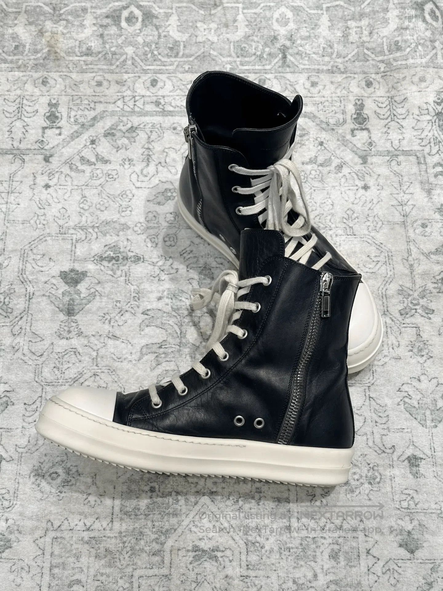 Rick Owens Rick Owens Converse High-Top Leather. Size US 8 / EU 41 - 5 Thumbnail