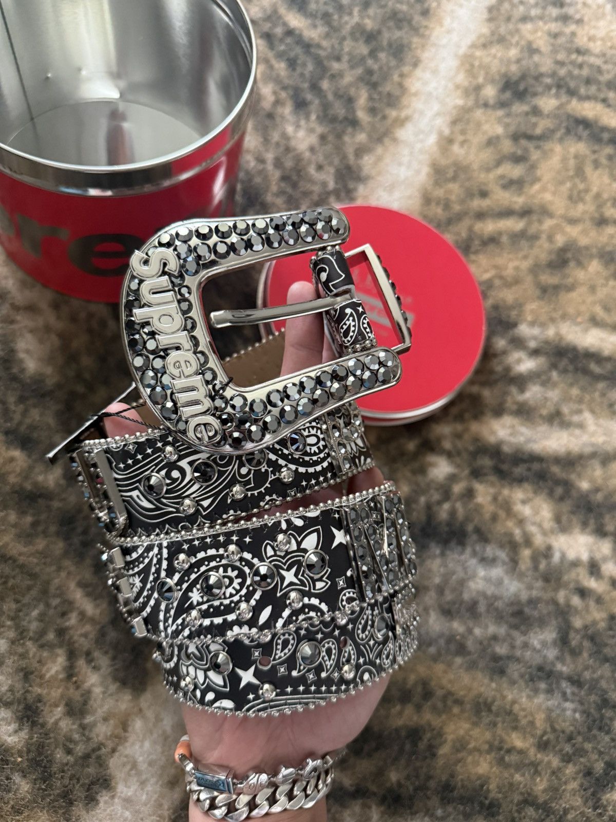 B.B. Simon × Supreme SUPREME BB SIMON BANDANA BELT Size 34 - 2 Thumbnail