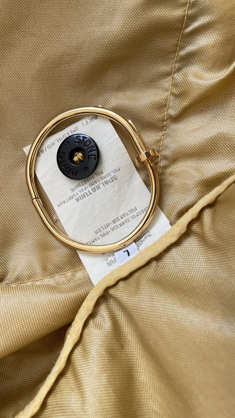 Stone Island archival stone Island formula steel gold shimmer 1996 Size US L / EU 52-54 / 3 - 7 Thumbnail