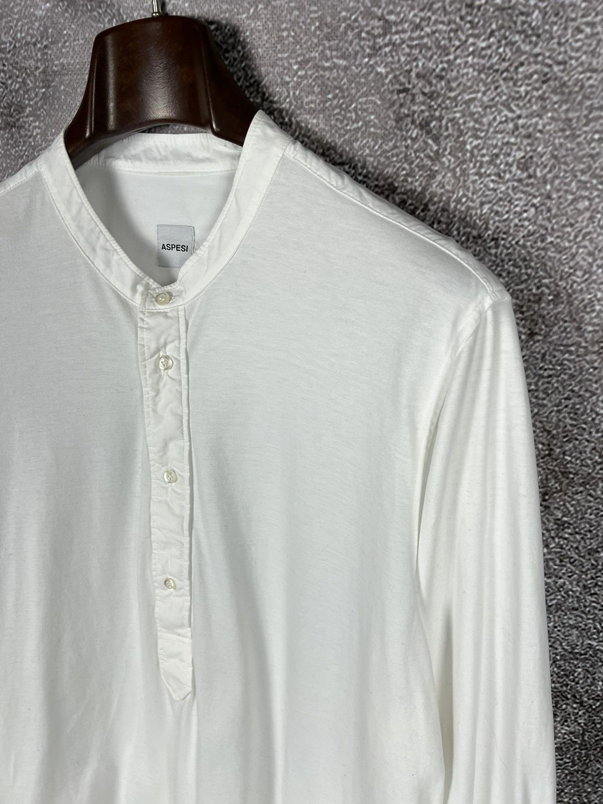 Aspesi Aspesi Half placket shirt XL XXL half button Size US XXL / EU 58 / 5 - 5 Thumbnail
