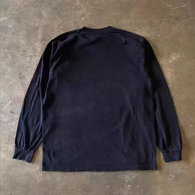 Japanese Brand Black retro face print long-sleeved t-shirt Size US M / EU 48-50 / 2 - 2 Thumbnail