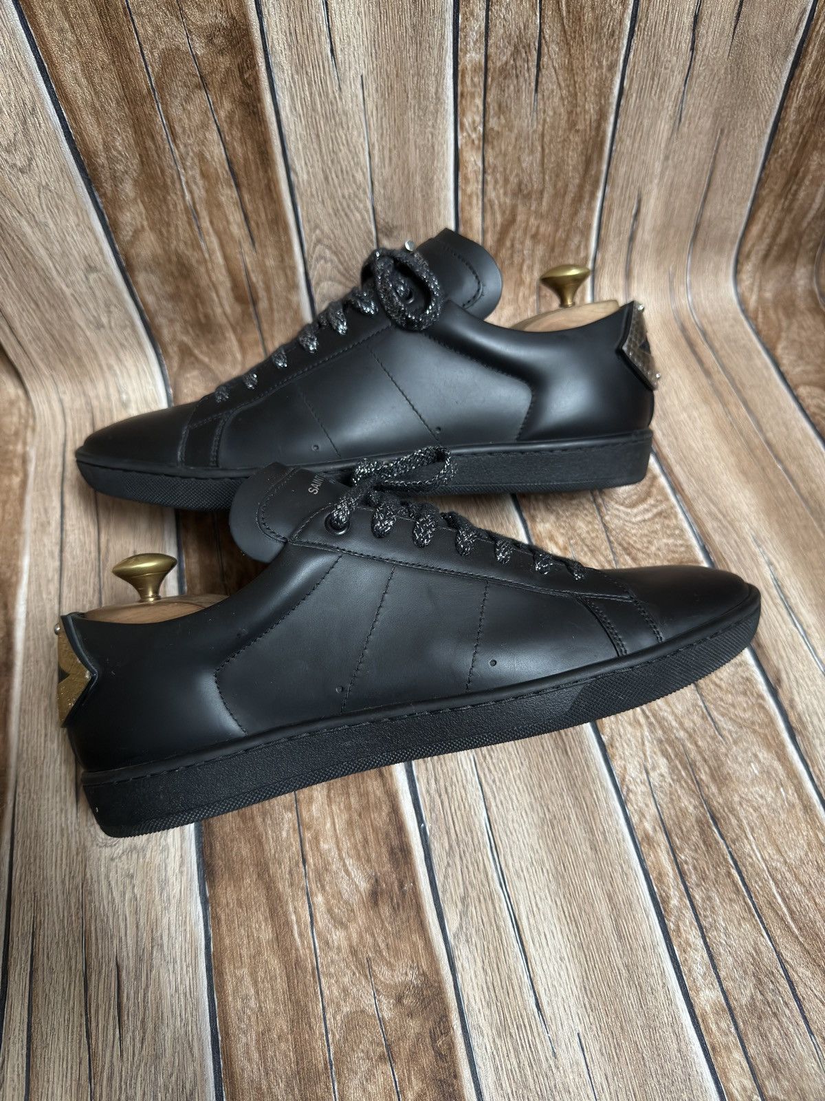Hedi Slimane × Saint Laurent Paris Sl/01 court classic sneakers Size US 8.5 / EU 41-42 - 5 Thumbnail