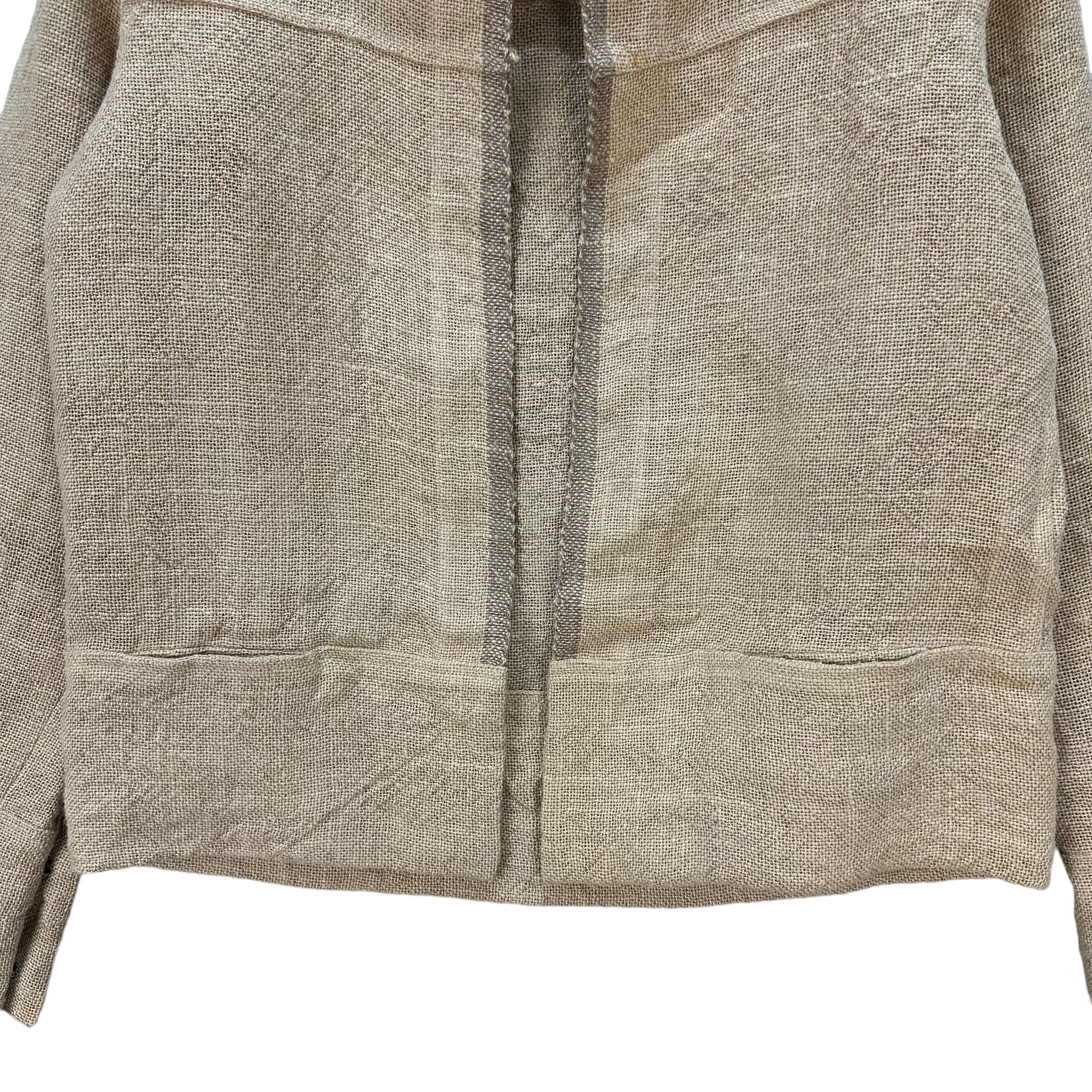 Japanese Brand RARE🔥 BUTTON LESS KENAF JACKET #7937-191 Size M / US 6-8 / IT 42-44 - 3 Thumbnail