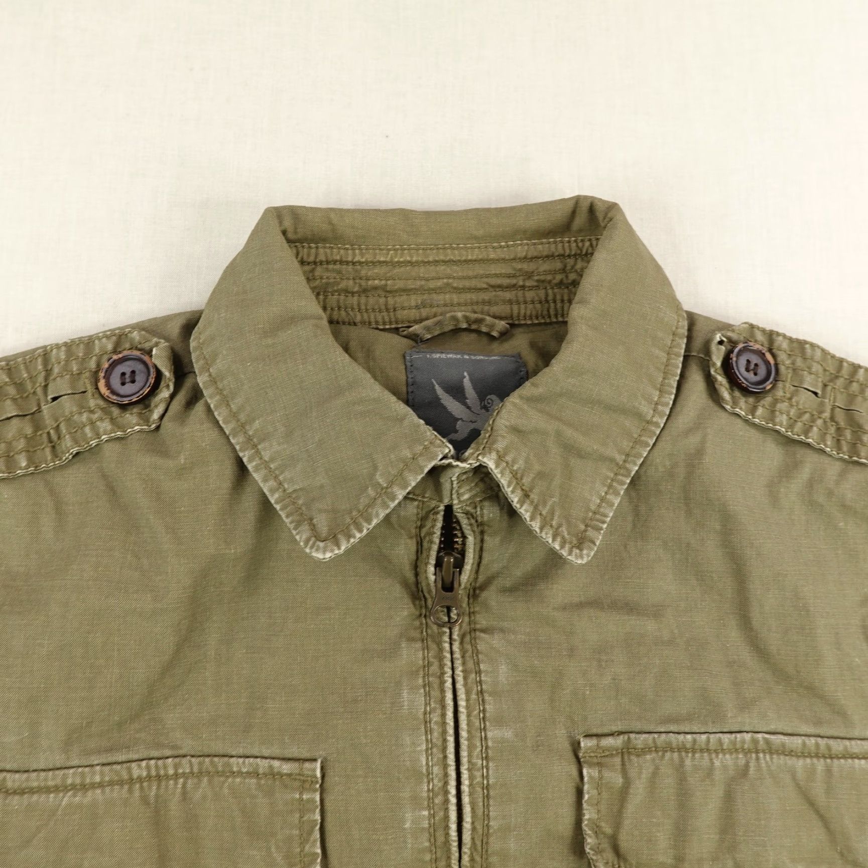 Vintage Spiewak Military Jacket Mens Medium Green Utility Bomber Coat Casual Workwear Size US M / EU 48-50 / 2 - 2 Thumbnail
