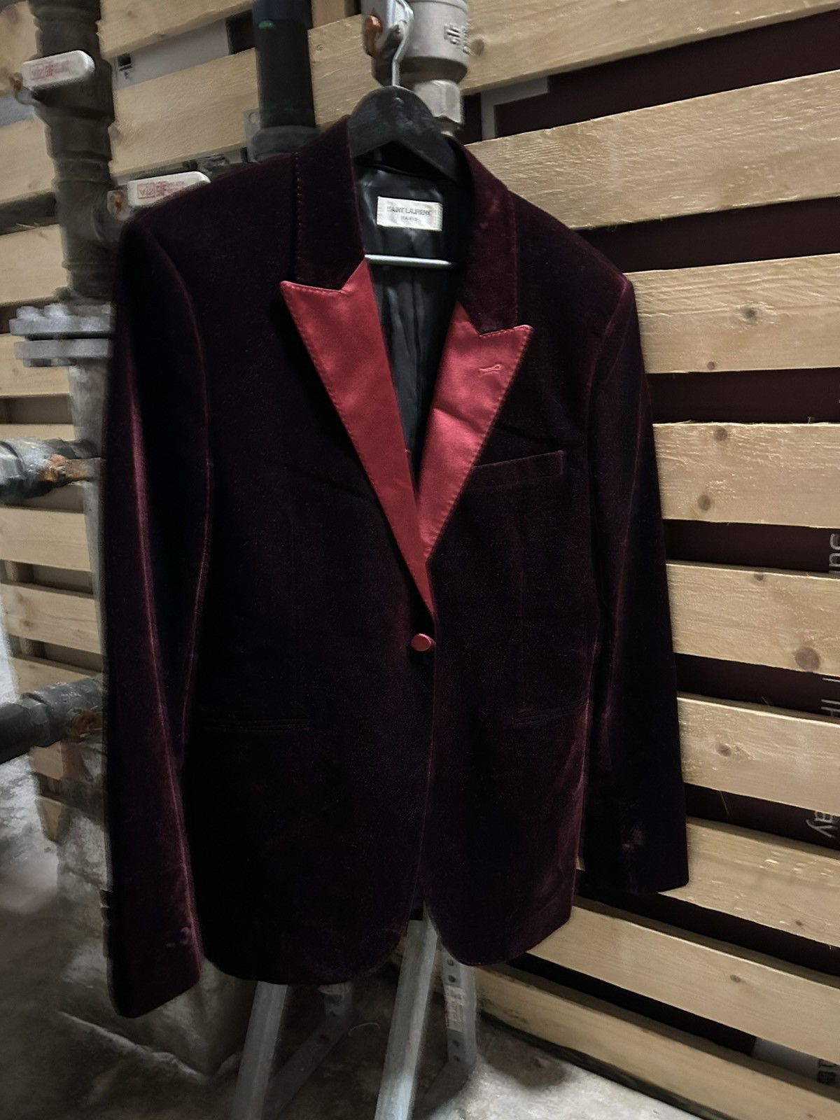Saint Laurent Paris SLP 2016 Le Smoking Blazer 50 Hedi Runway Size 50R - 2 Thumbnail