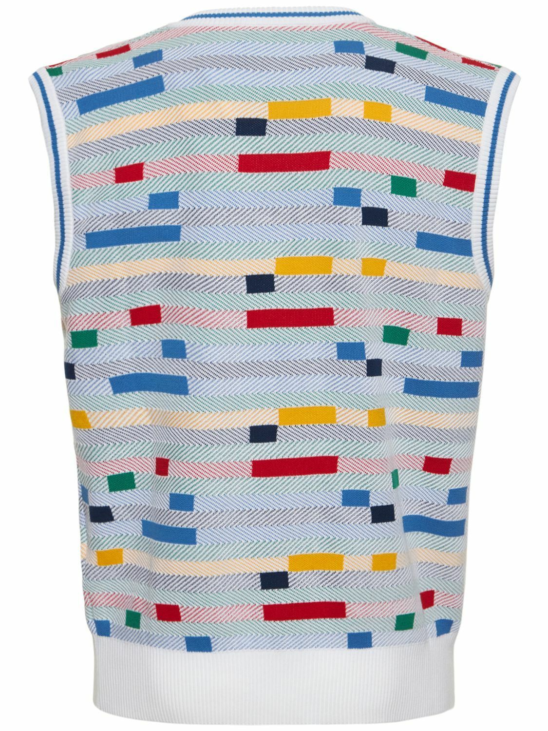 Missoni o1y0225 Logo Sleeveless Sweater in Multicolor Size US M / EU 48-50 / 2 - 2 Thumbnail