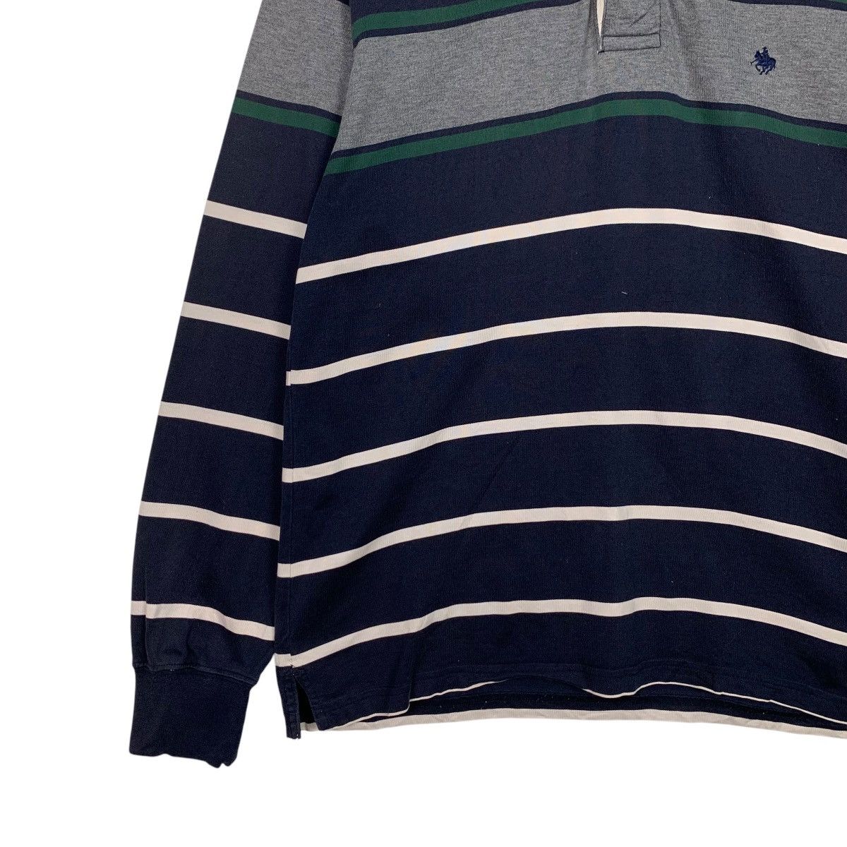 Japanese Brand POLO BRITISH Striped Long Sleeve Polo Shirt #2610-C117 Size US M / EU 48-50 / 2 - 3 Thumbnail