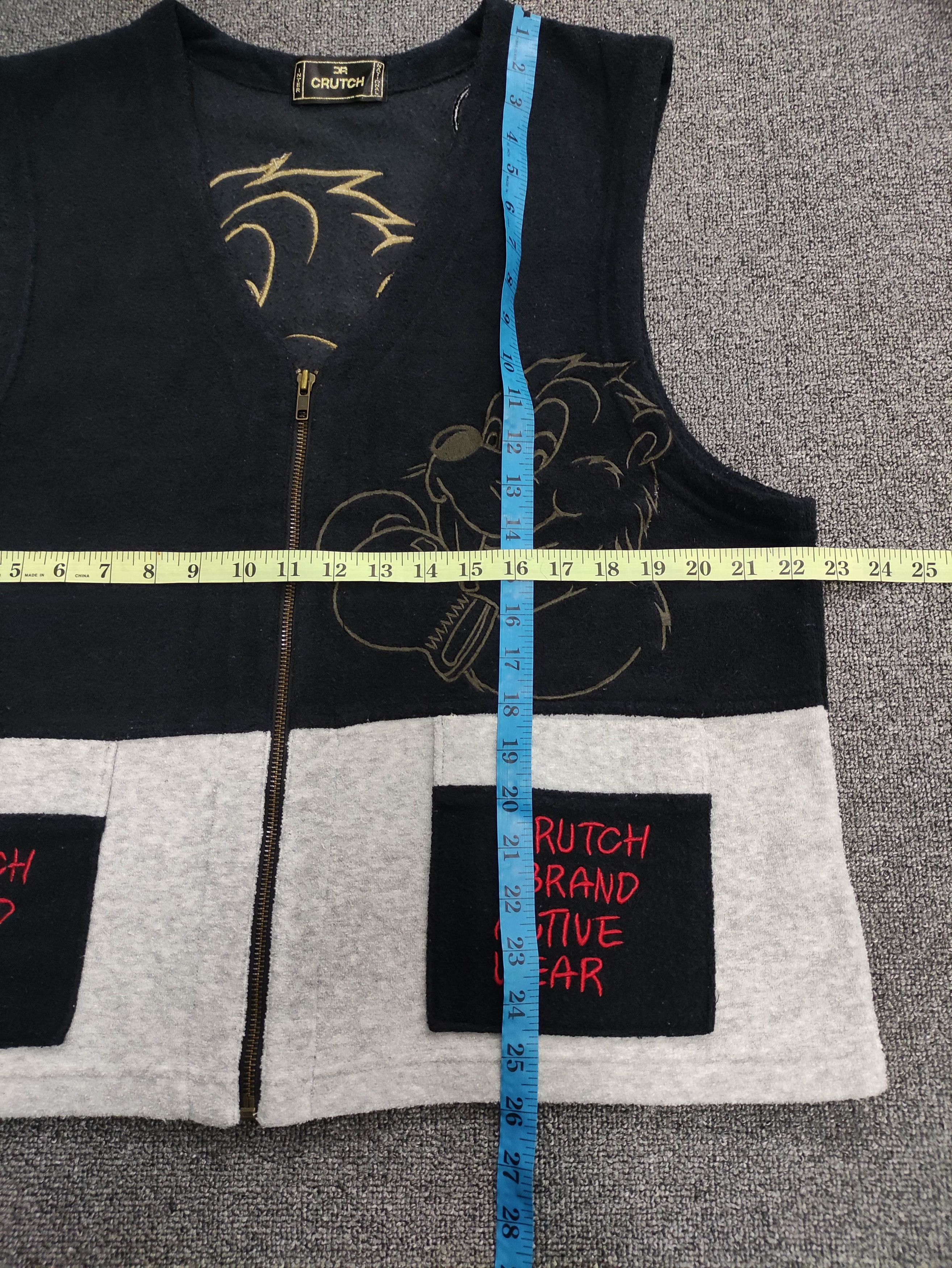 Japanese Brand Vintage Crutch Vest Fleece Zipper Size US M / EU 48-50 / 2 - 8 Thumbnail