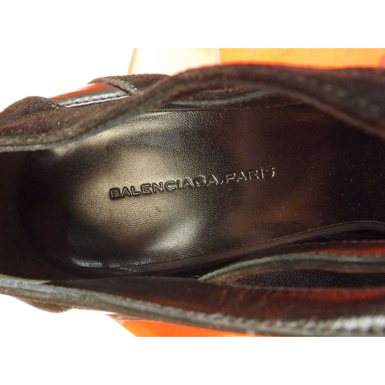 Balenciaga NIB BALENCIAGA BLACK LEATHER SUEDE 2X BUCKLE PUMPS 39 $1K Size US 9 / IT 39 - 9 Thumbnail